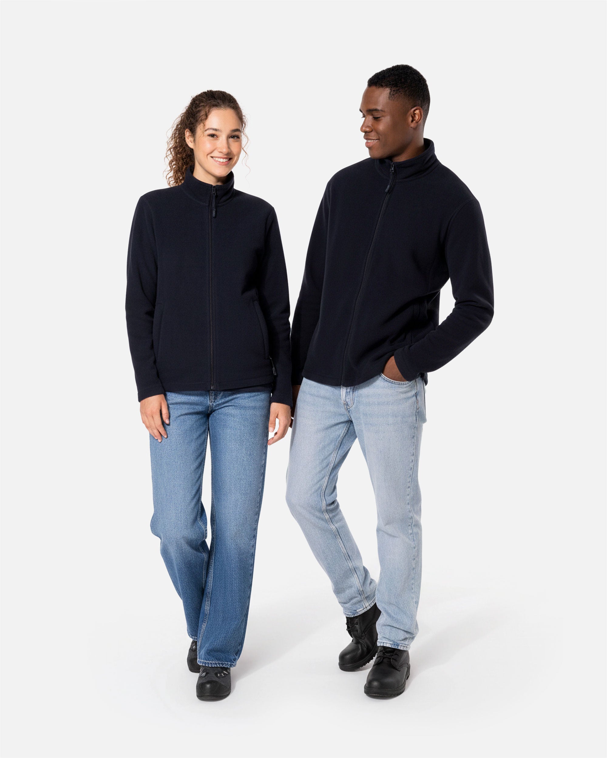 Klassische Unisex Mikrofleece Jacke von VIVID