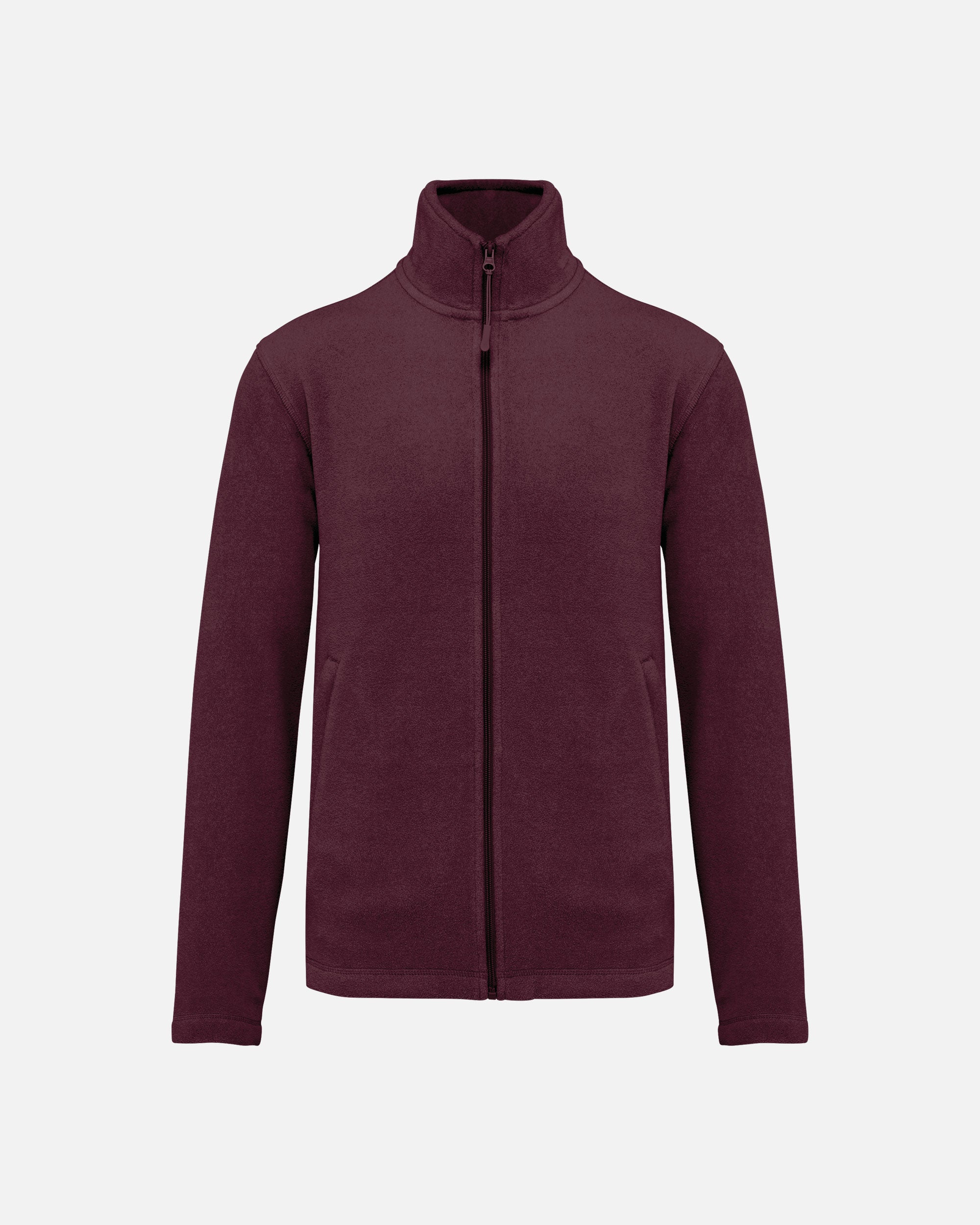Herren Mikrofleece Jacke Burgundy von VIVID