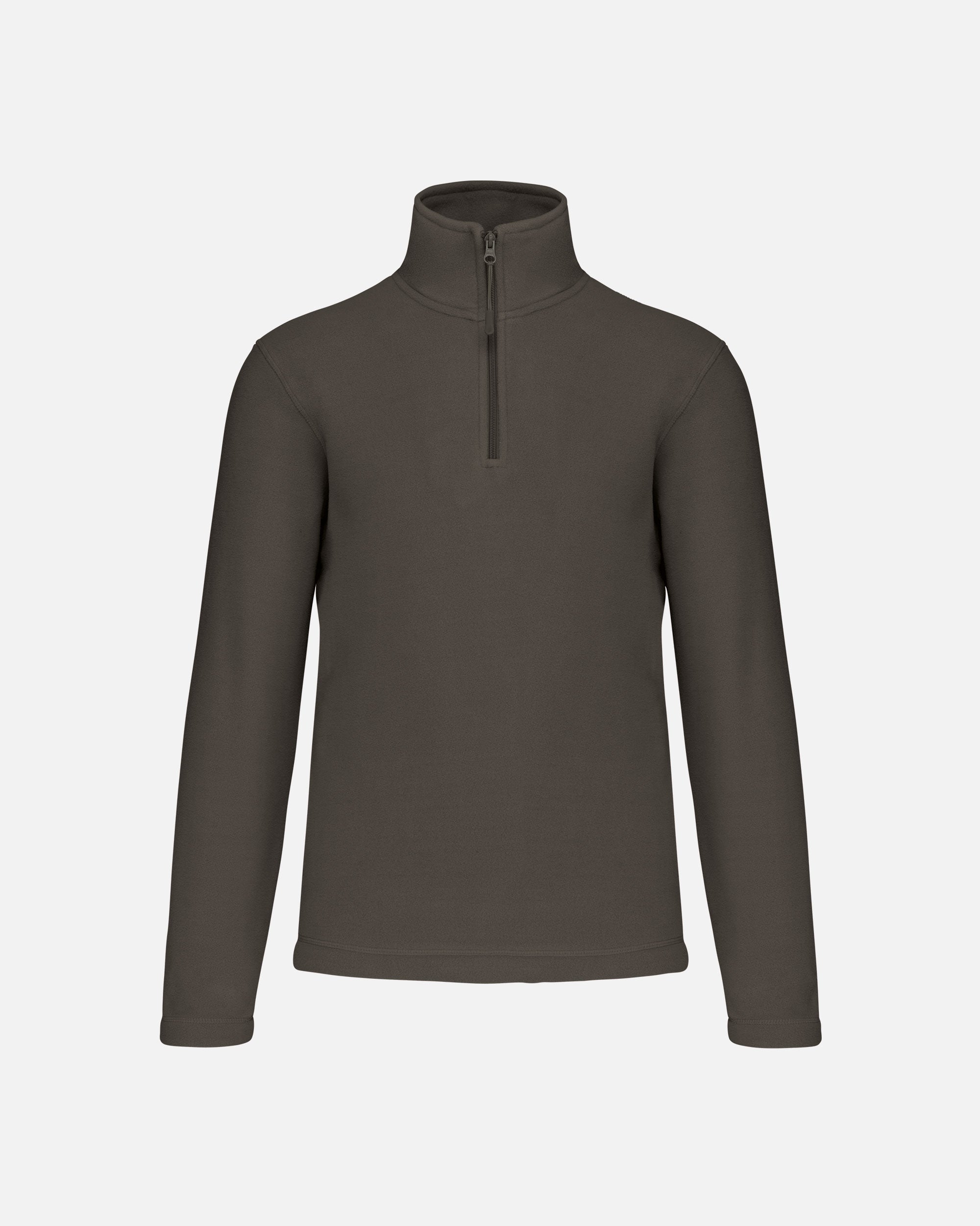 Herren Mikrofleece Pullover mit 1/4-Reißverschluss Olive von VIVID