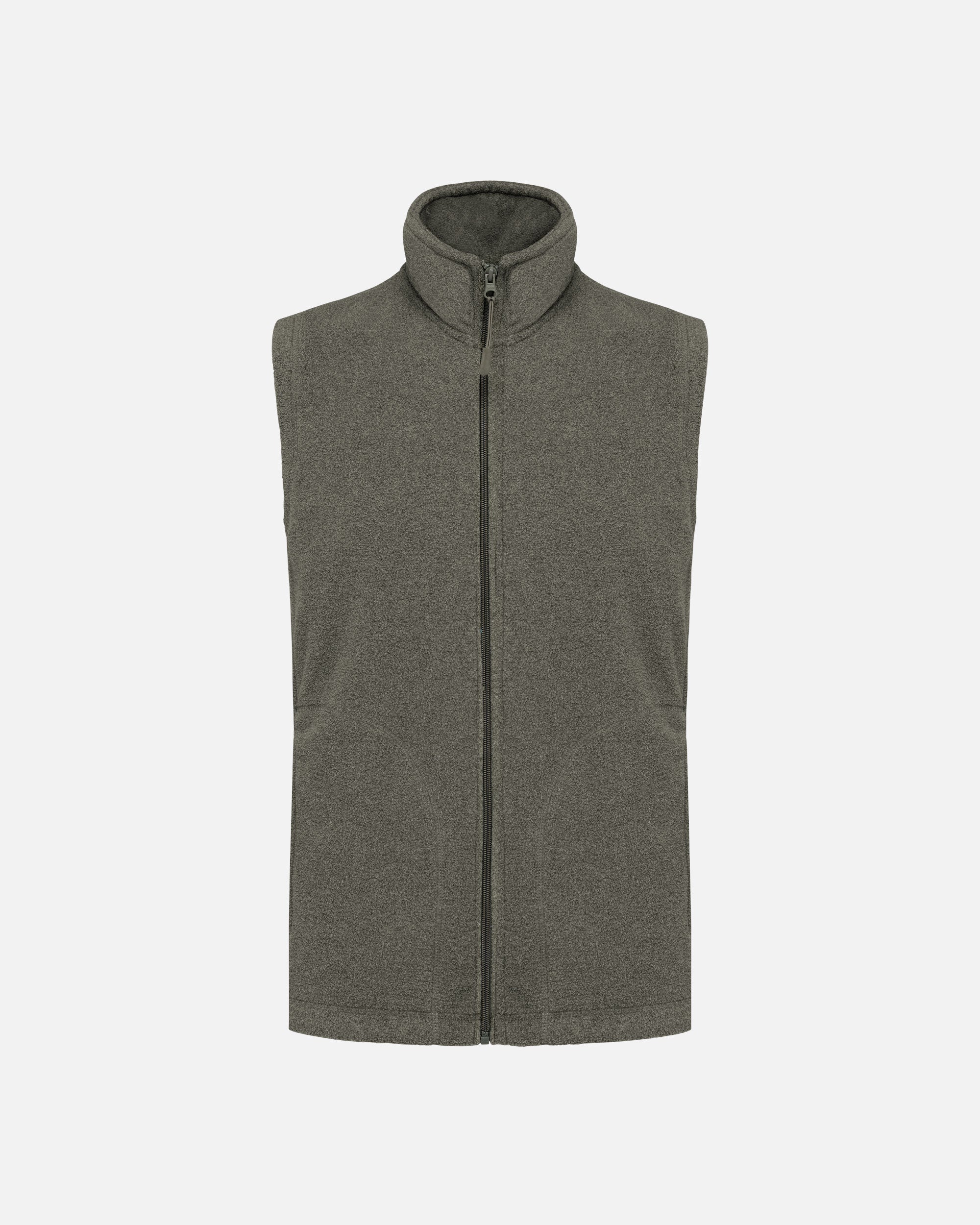 Herren Mikrofleece Weste Green Marble Heather von VIVID