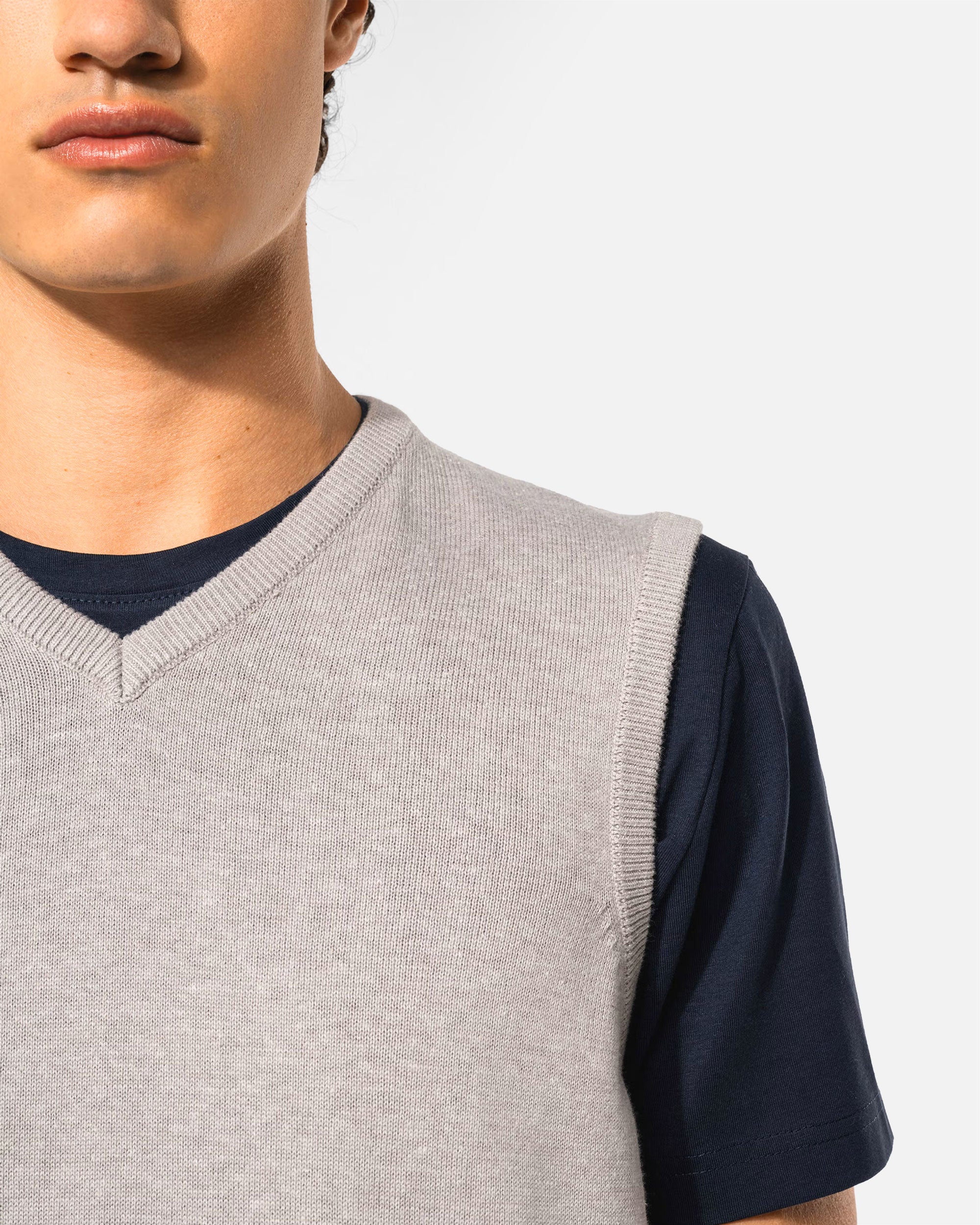 Herren Pullunder mit V-Ausschnitt