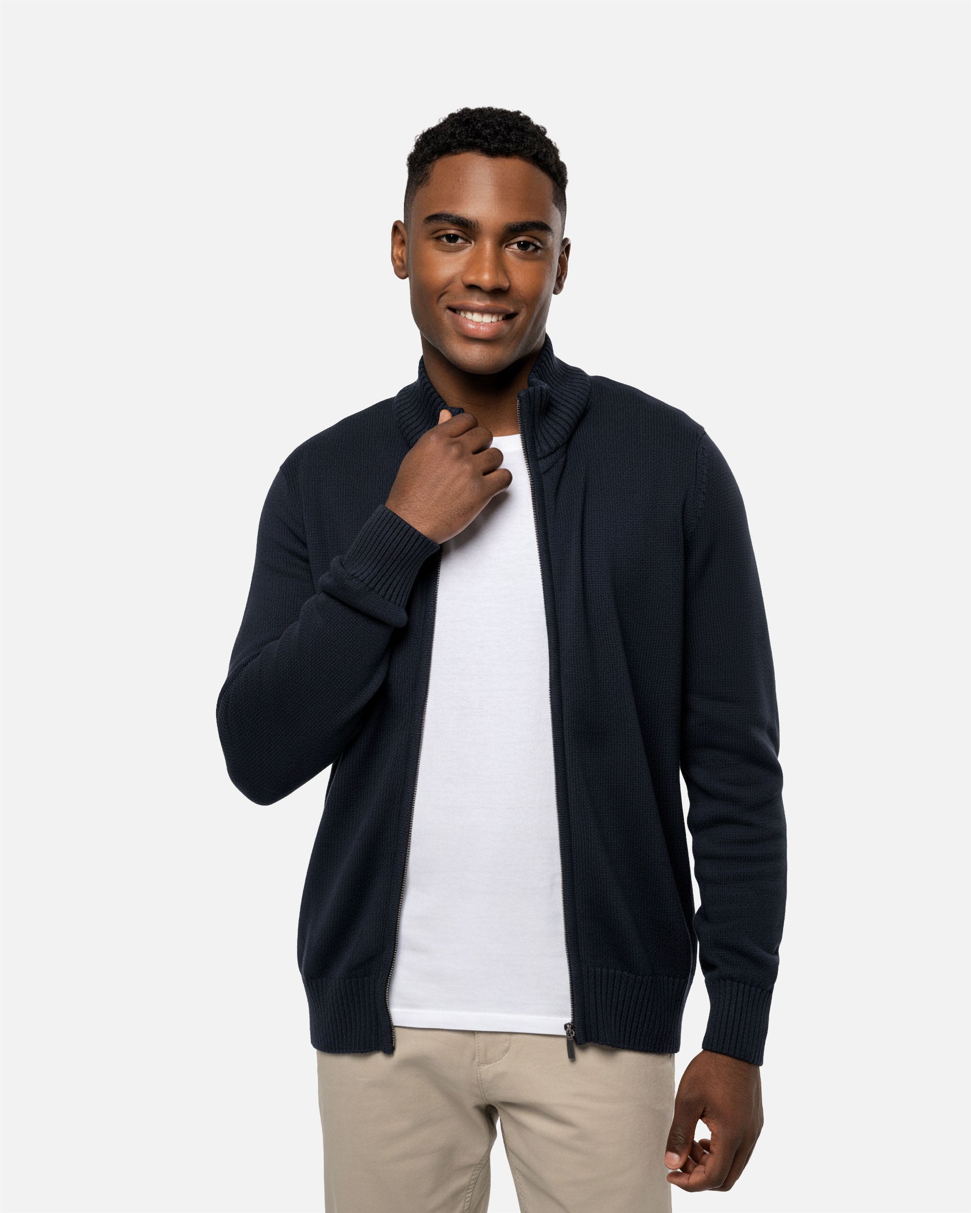 Herren Strickjacke Navy Blue von VIVID