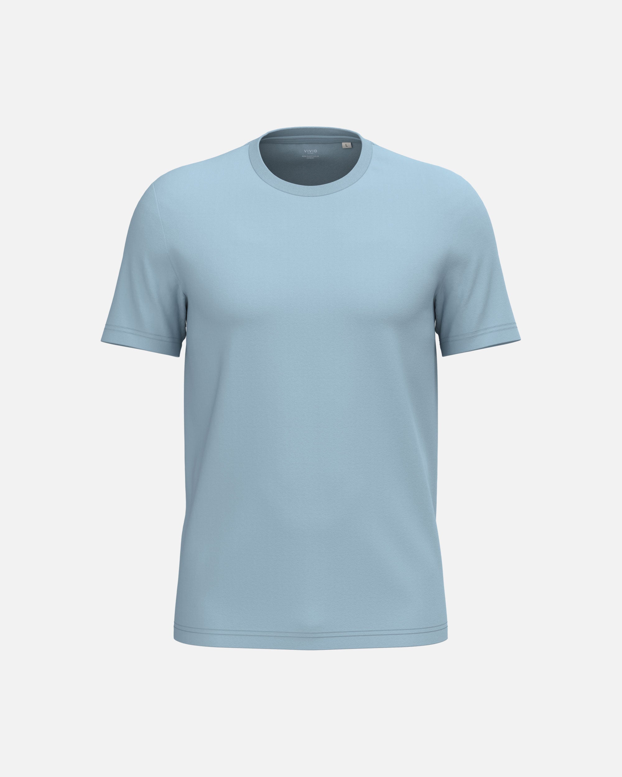 Klassisches Unisex Basic T-Shirt Aquamarine von VIVID