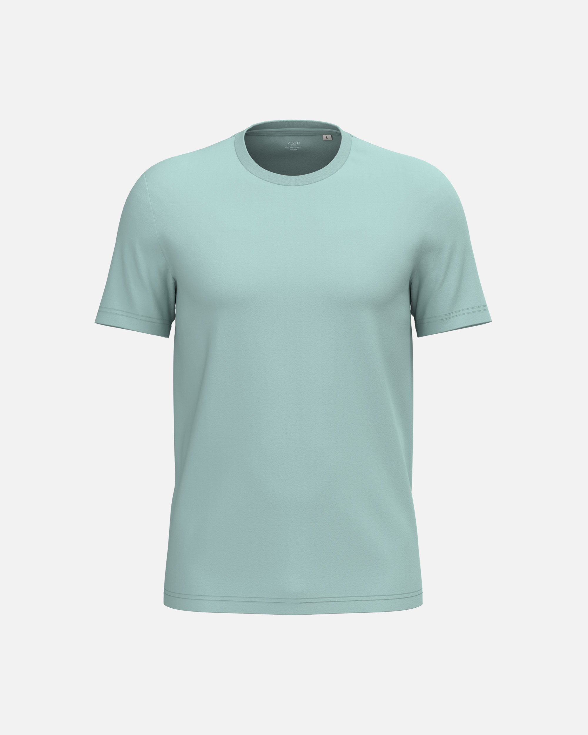 Klassisches Unisex Basic T-Shirt Jade Green von VIVID