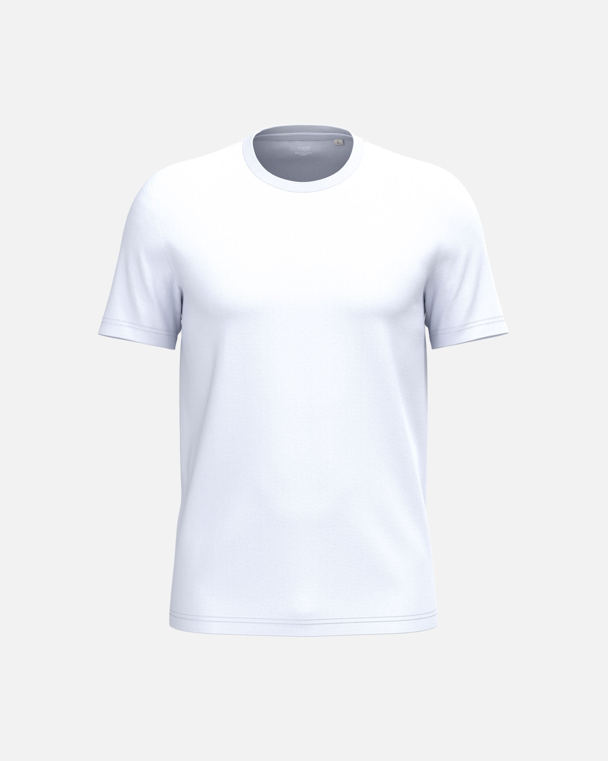 Klassisches Unisex Basic T-Shirt White von VIVID