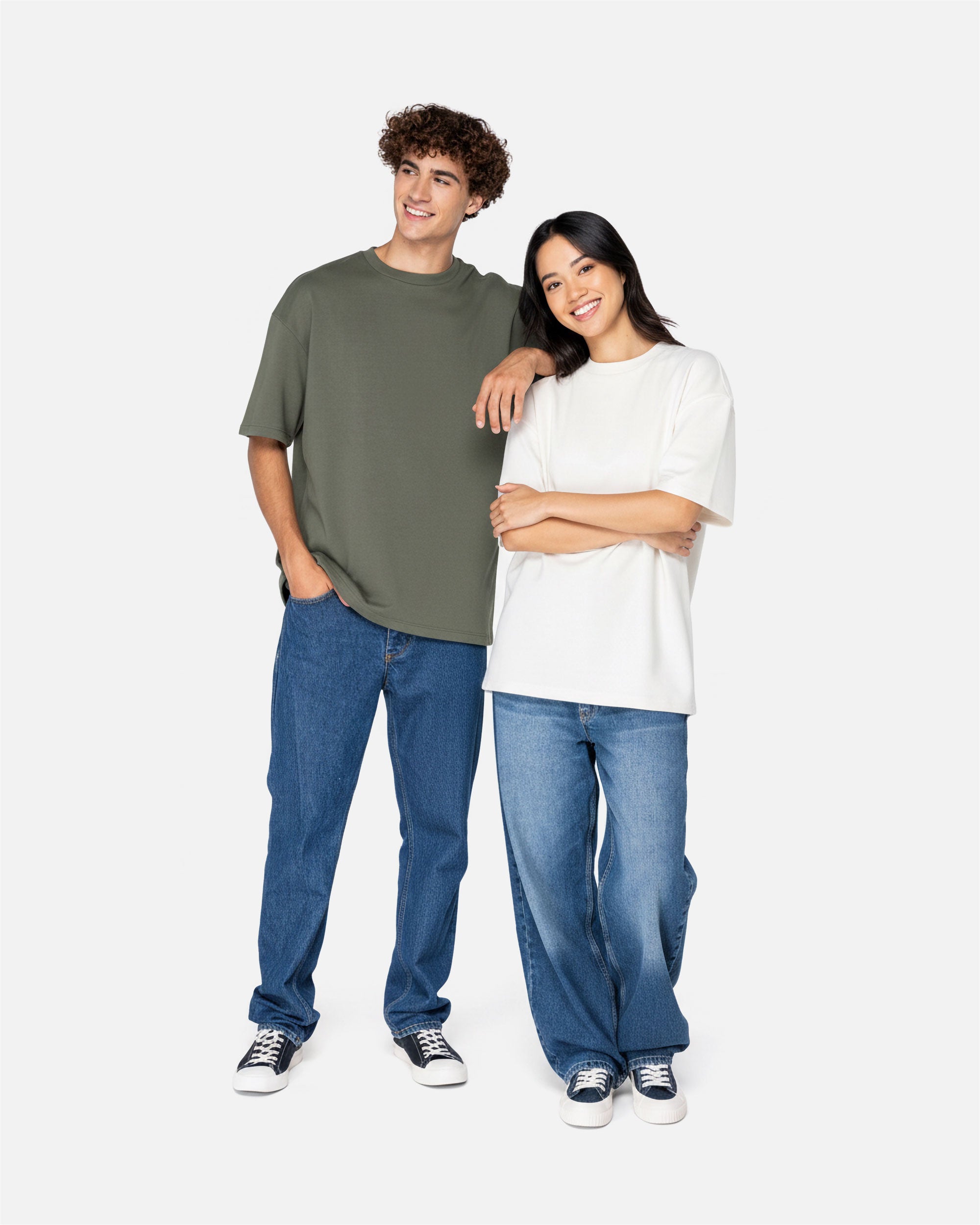 Übergroßes Unisex French Terry T-Shirt von VIVID