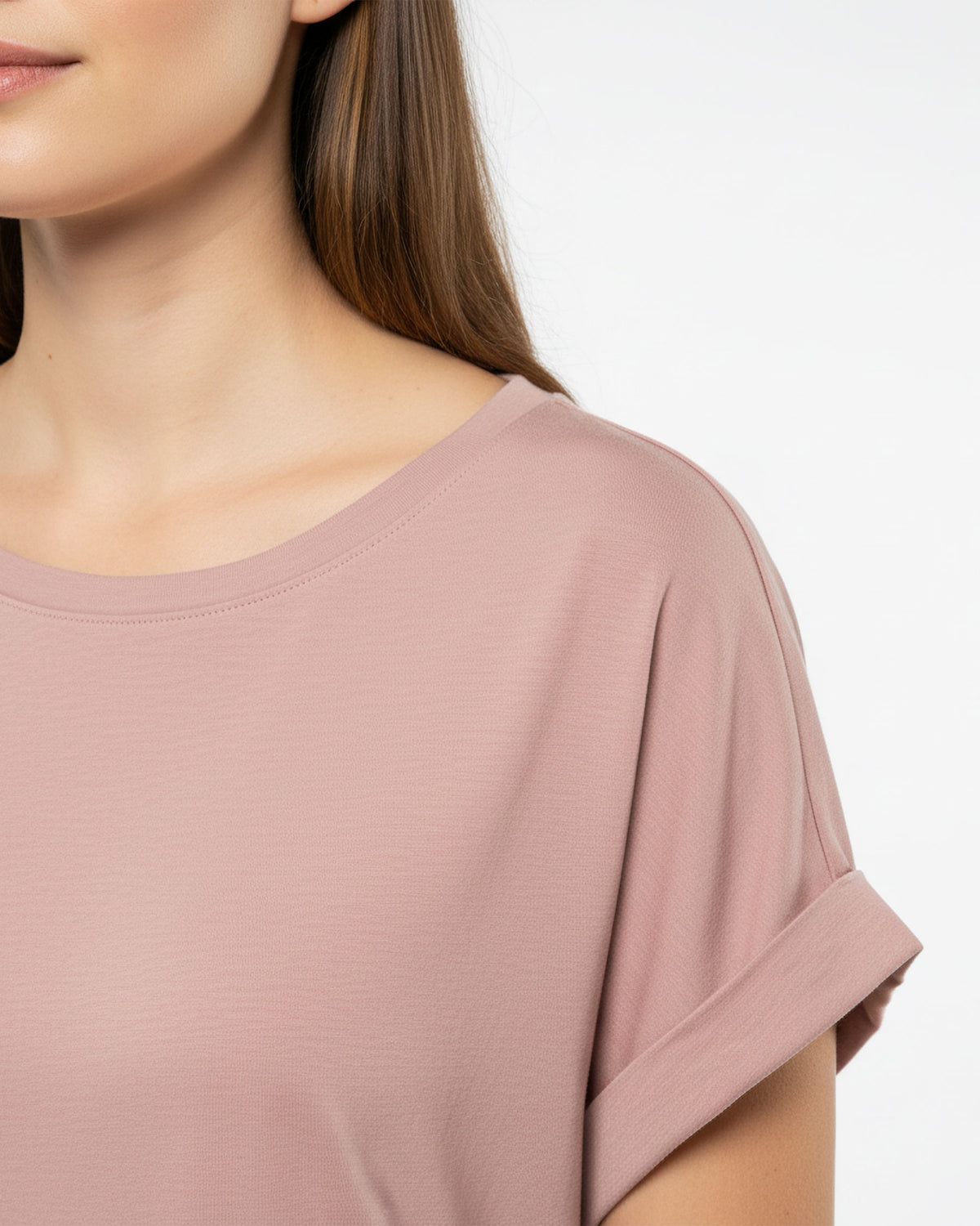 Damen T-Shirt mit Reversärmeln von VIVID
