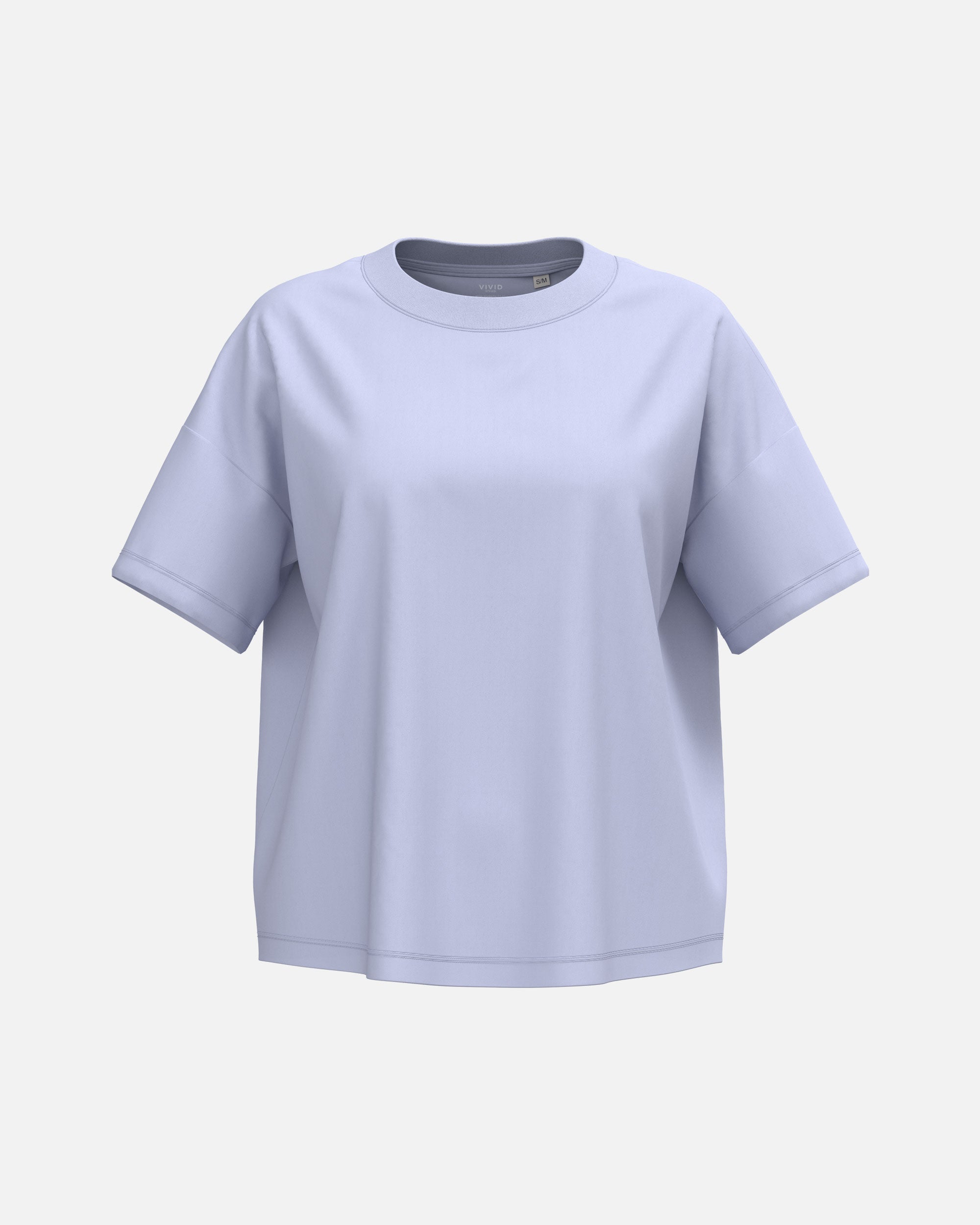 Klassisches Übergroßes Damen T-Shirt Lilac von VIVID