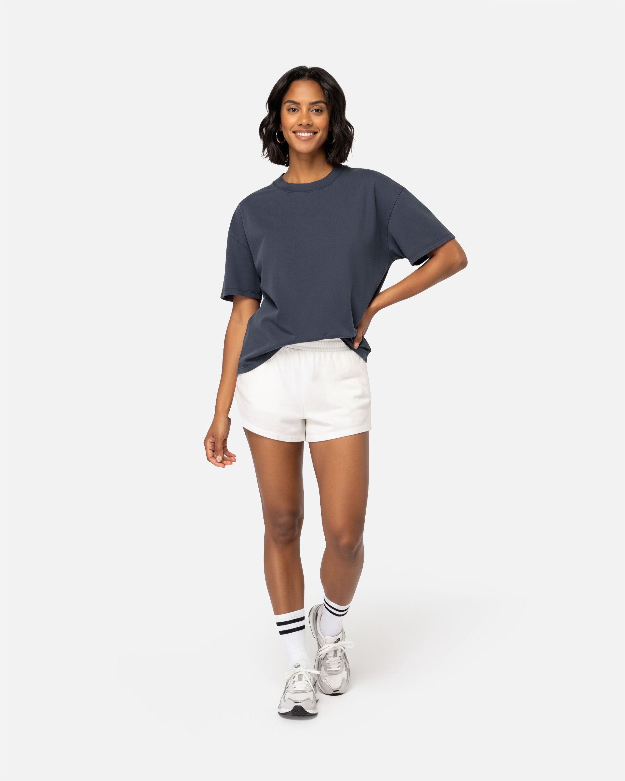 Ausgewaschenes Übergroßes Damen T-Shirt von VIVID