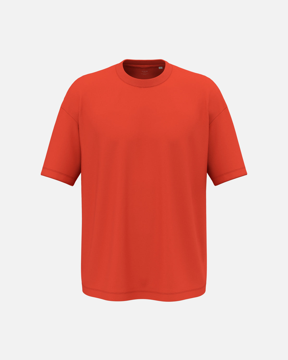 Klassisches Übergoßes Herren T-Shirt Paprika von VIVID