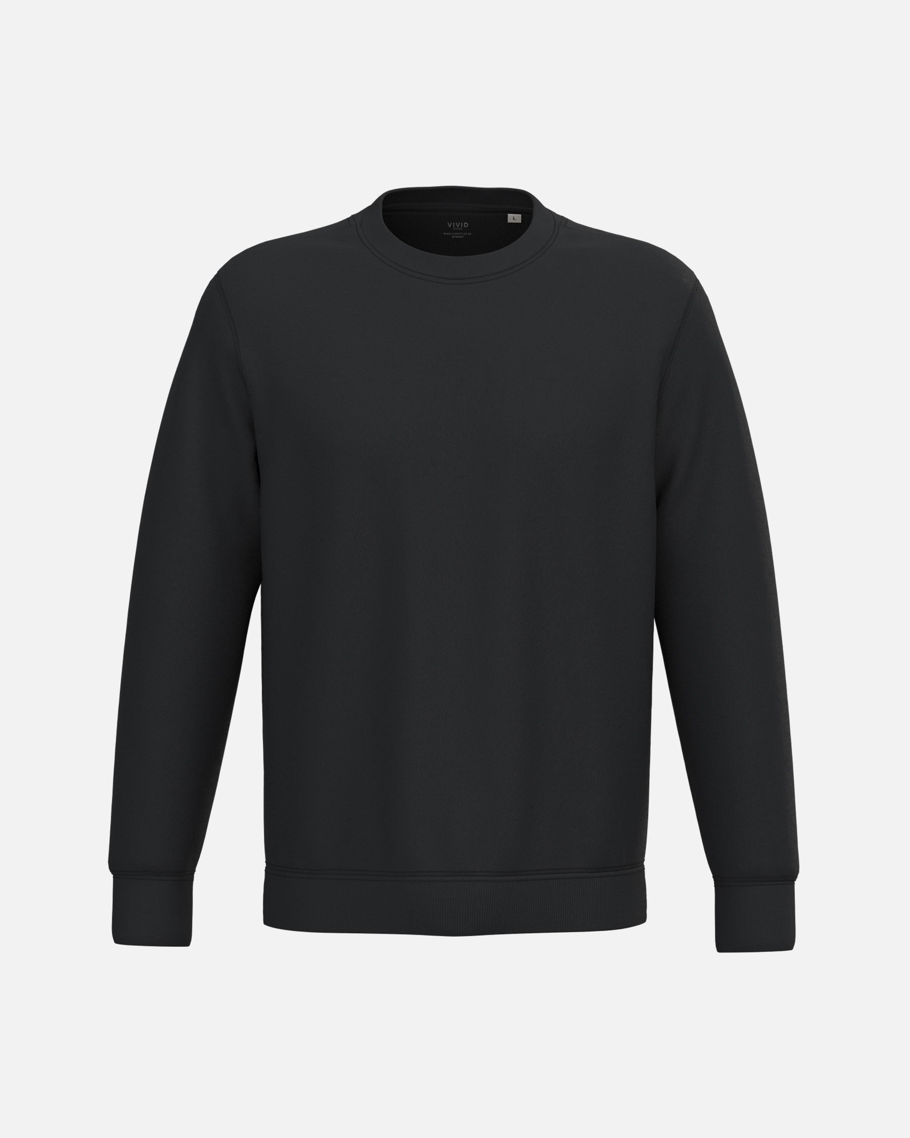 Schweres Unisex Sweatshirt Black von VIVID
