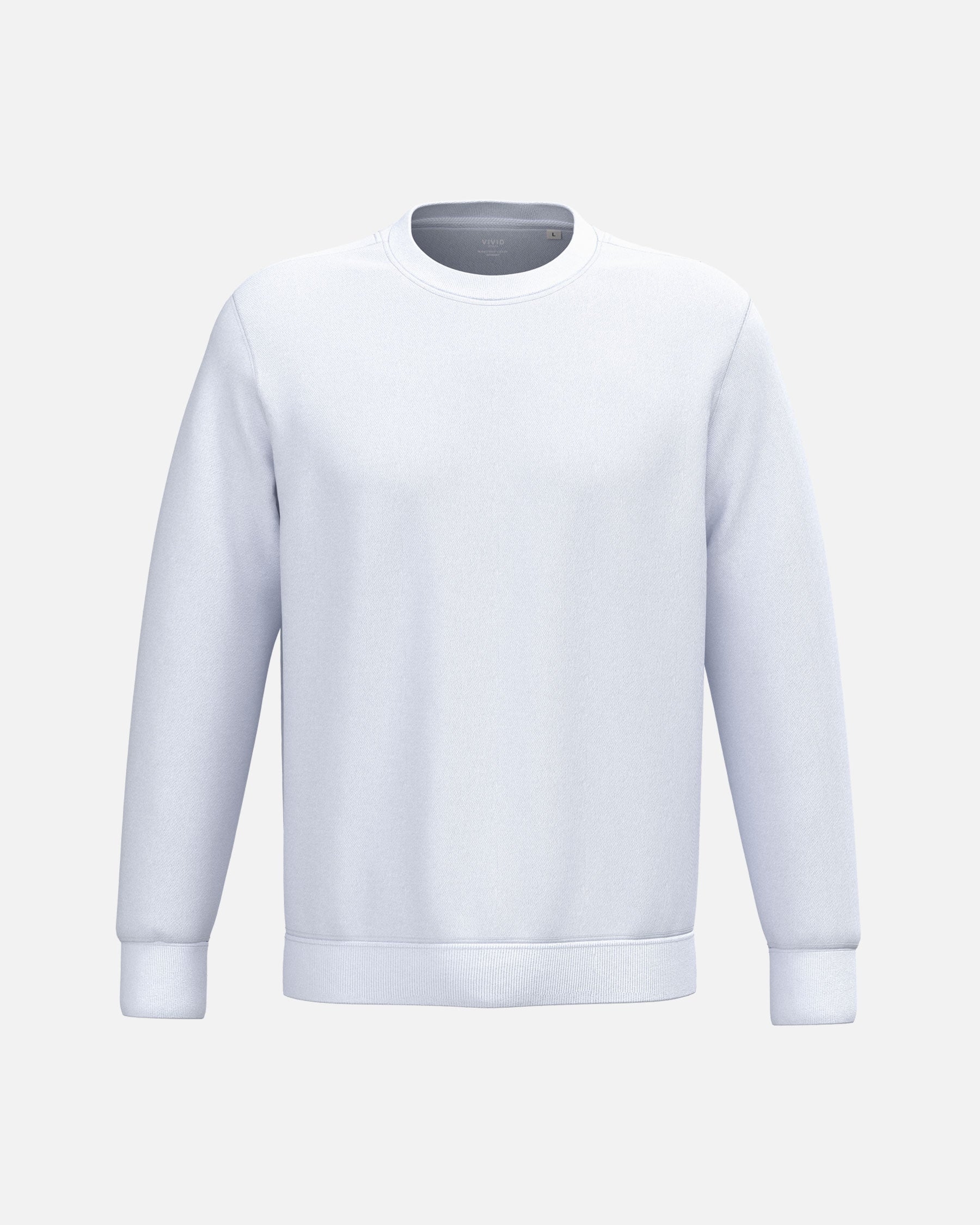 Schweres Unisex Sweatshirt White von VIVID