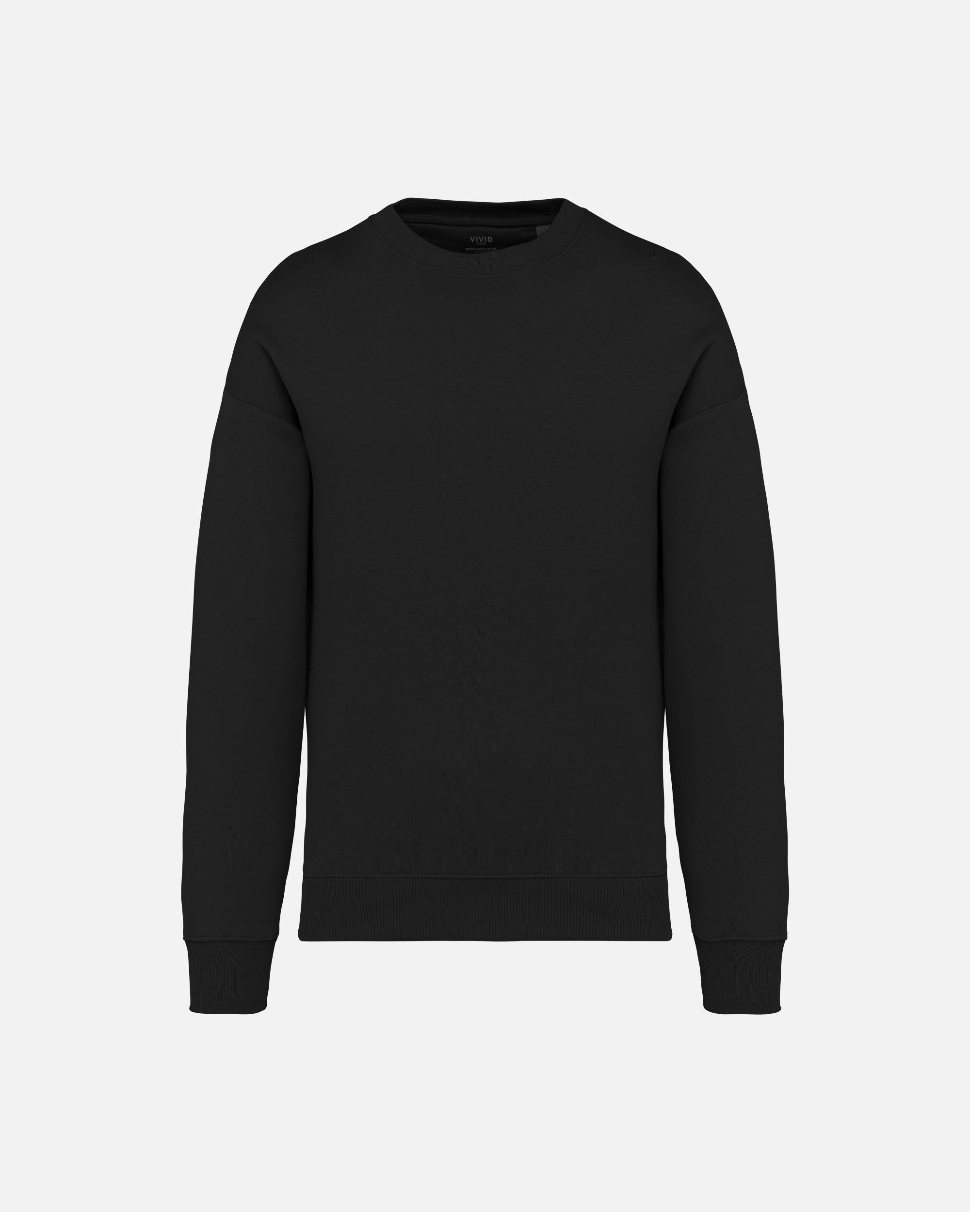 Übergroßes Unisex Sweatshirt Black von VIVID