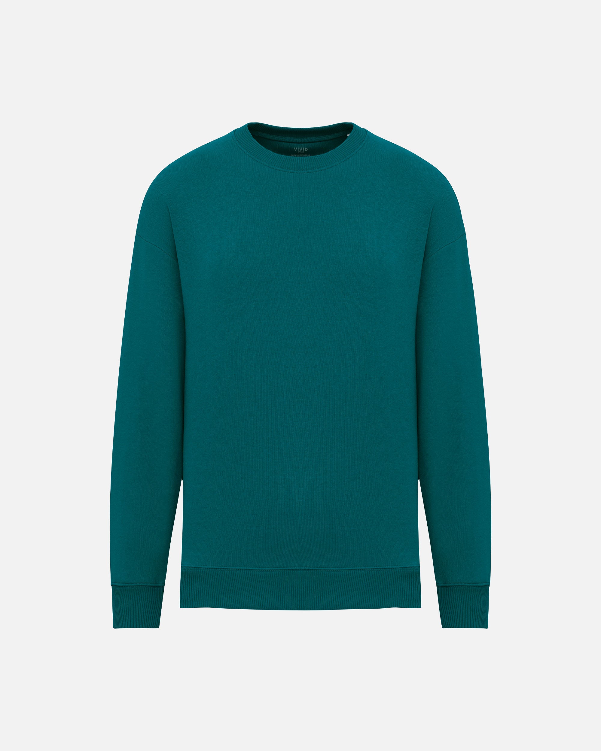 Übergroßes Unisex Sweatshirt Peacock Green von VIVID