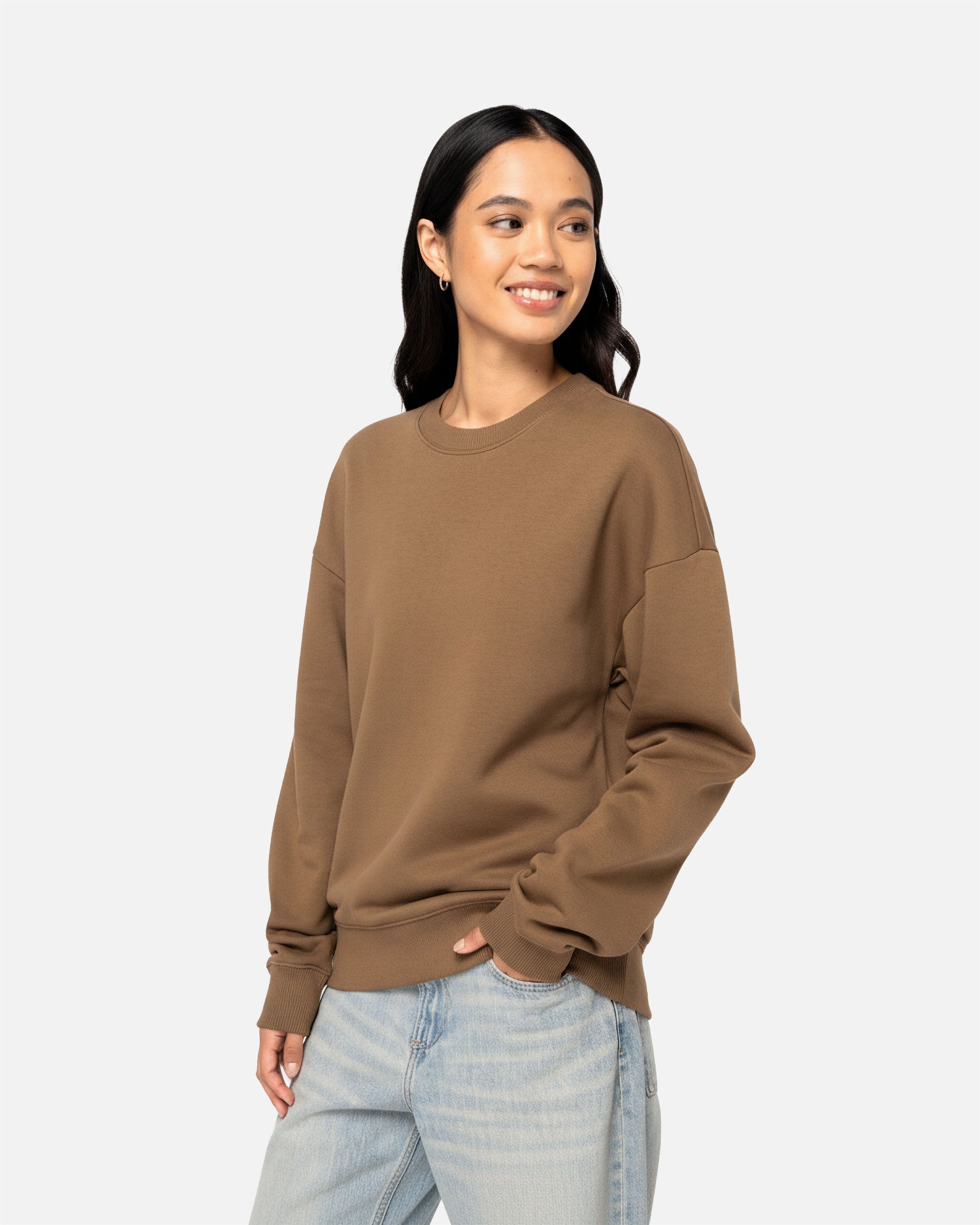 Übergroßes Unisex Sweatshirt Toffee von VIVID