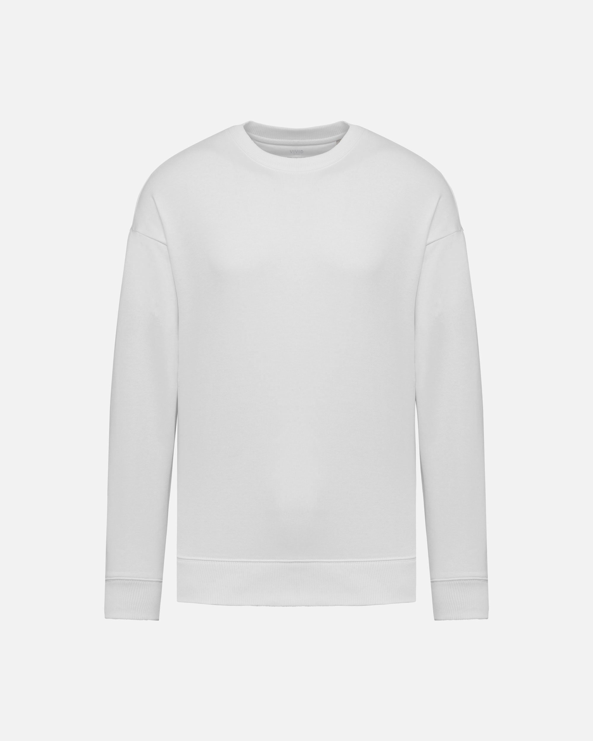 Übergroßes Unisex Sweatshirt White von VIVID