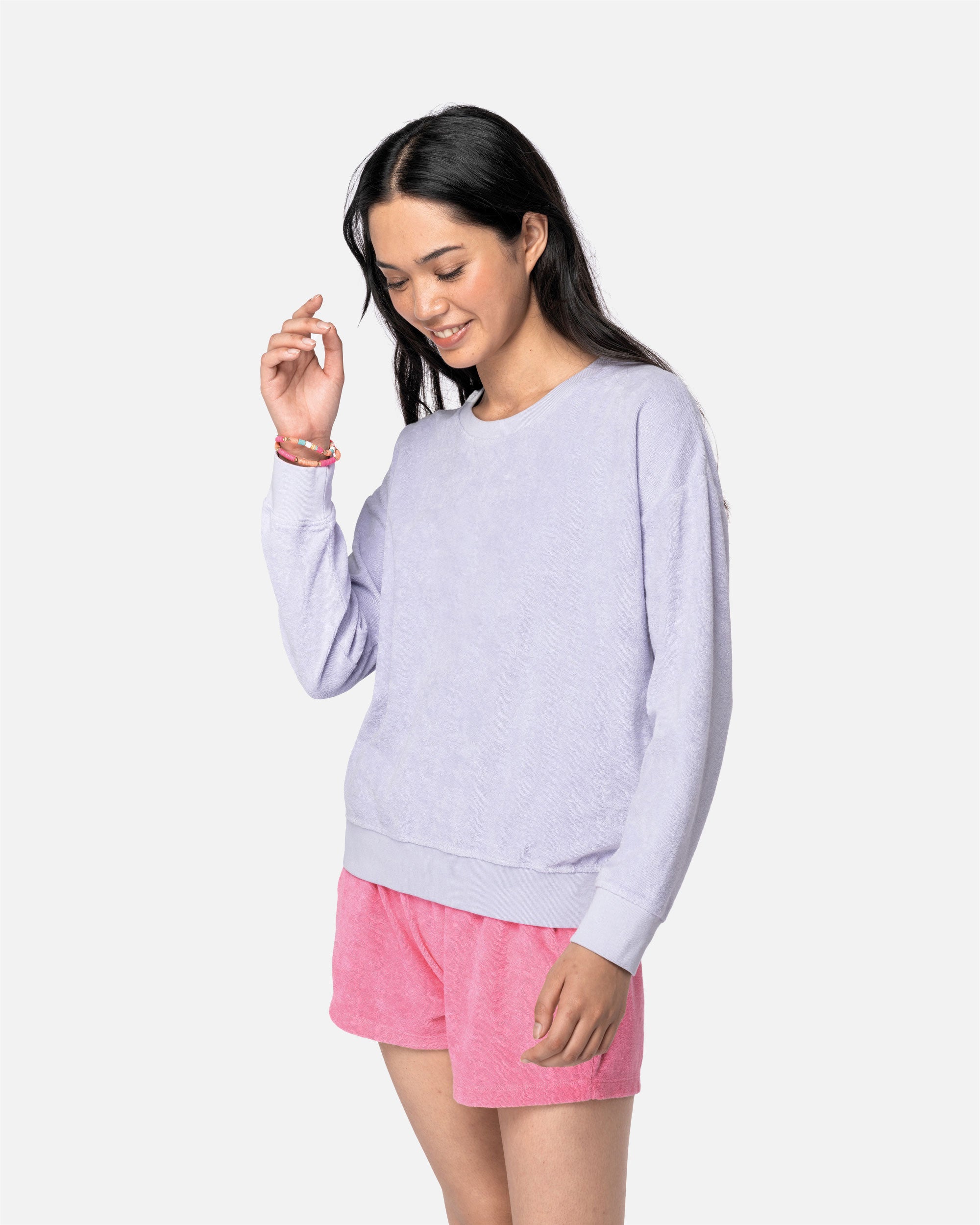 Damen Frottee Sweatshirt
