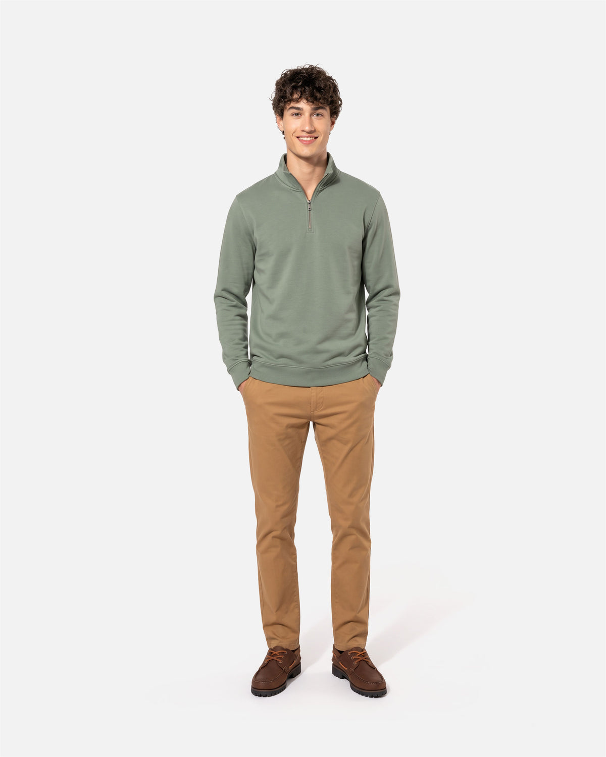 Schweres Herren 1/4 Zip Sweatshirt von VIVID