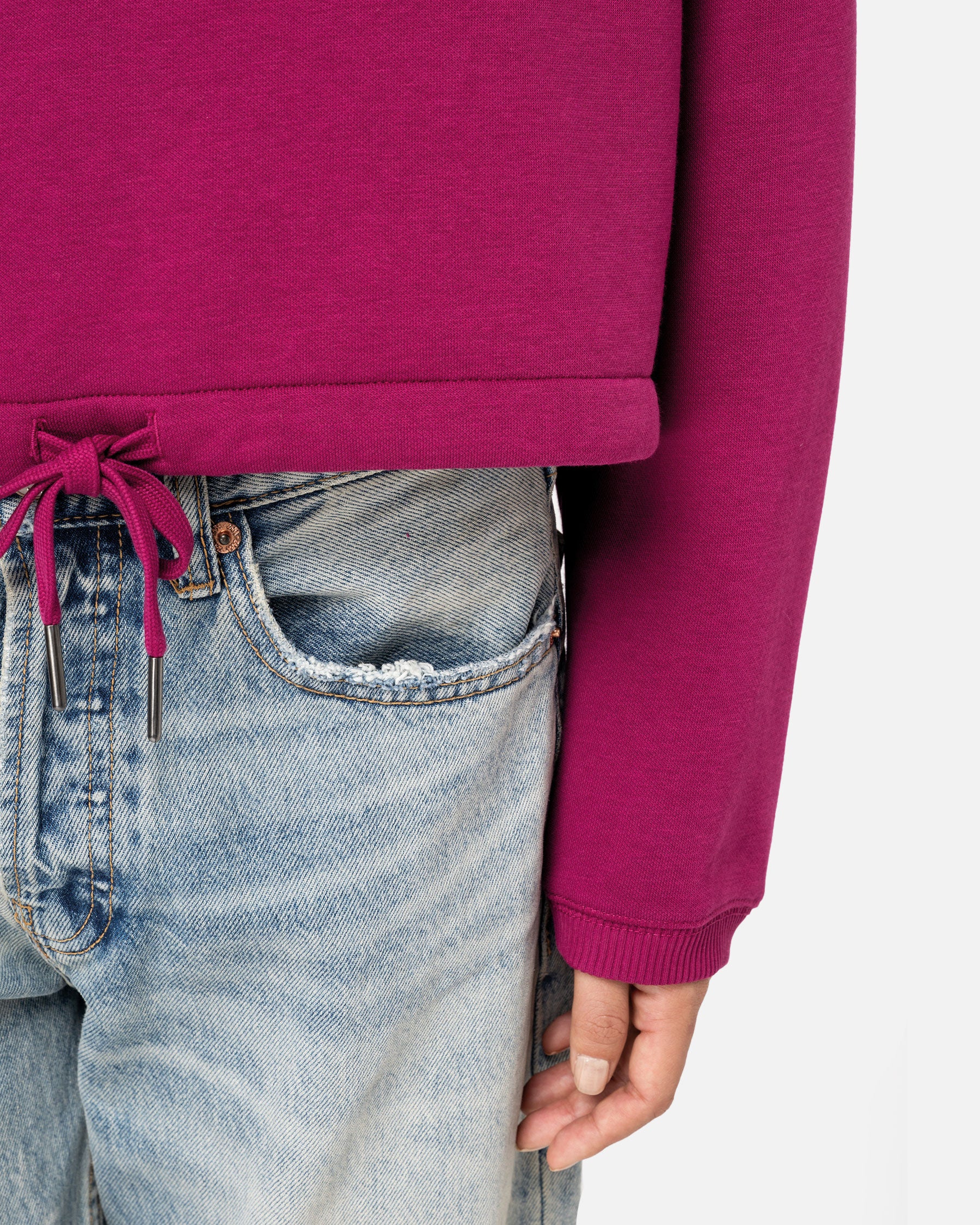 Verkürztes Übergroßes Damen Sweatshirt von VIVID