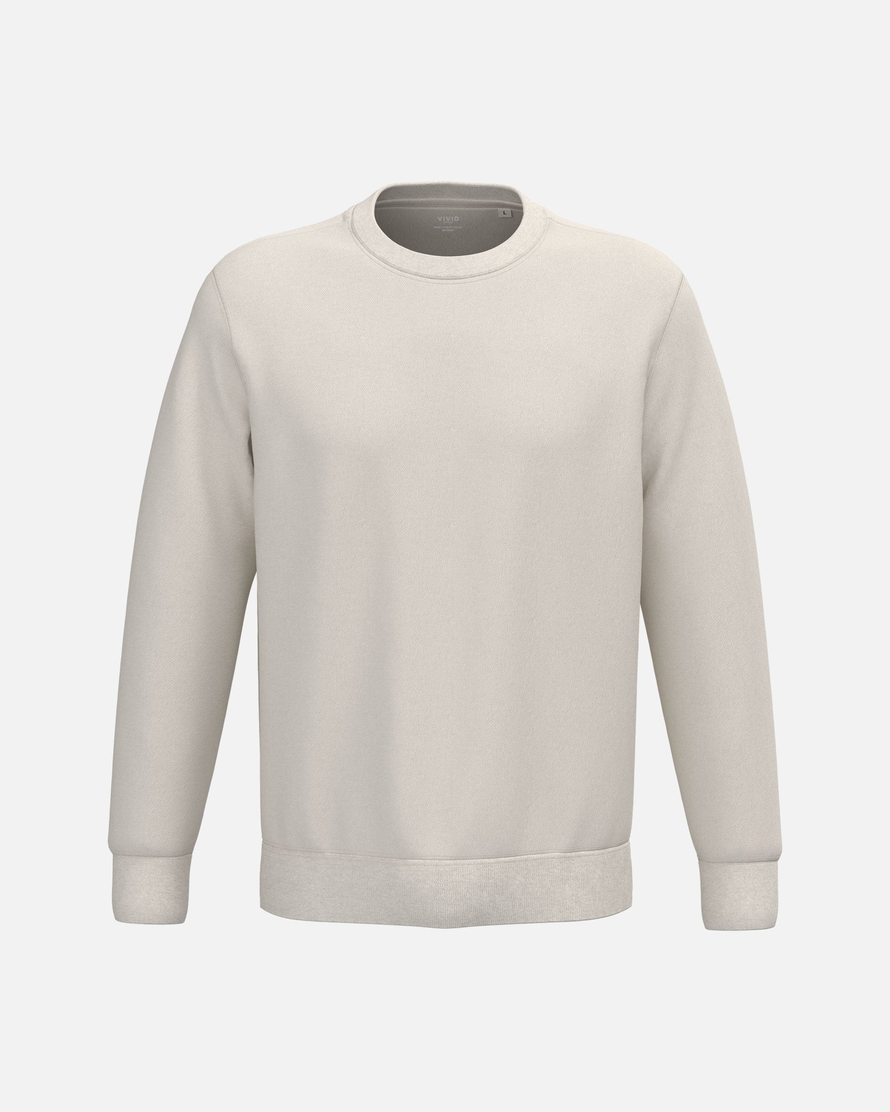 Klassisches Unisex Sweatshirt 2.0 Ivory von VIVID