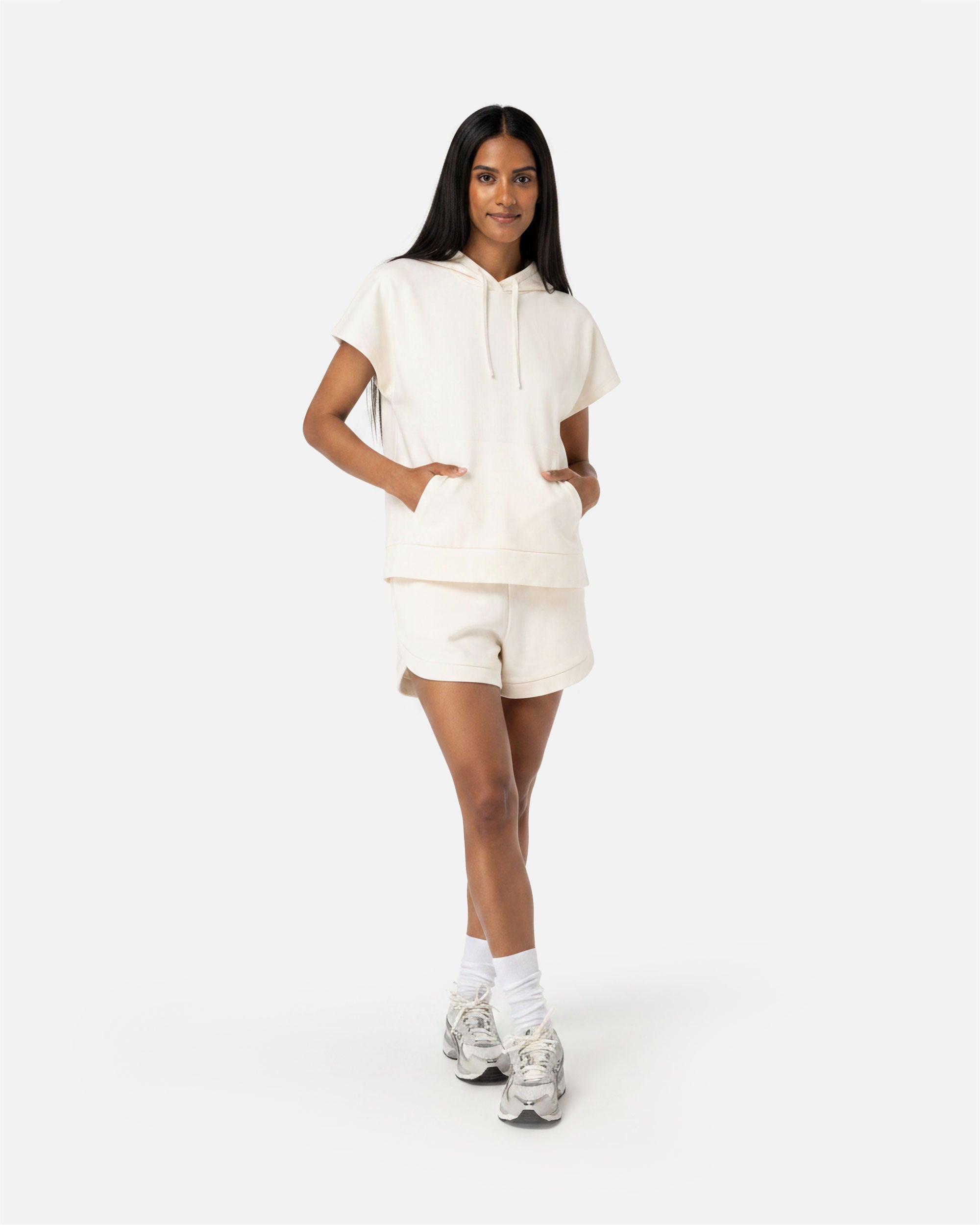 Damen French Terry Kapuzensweatshirt