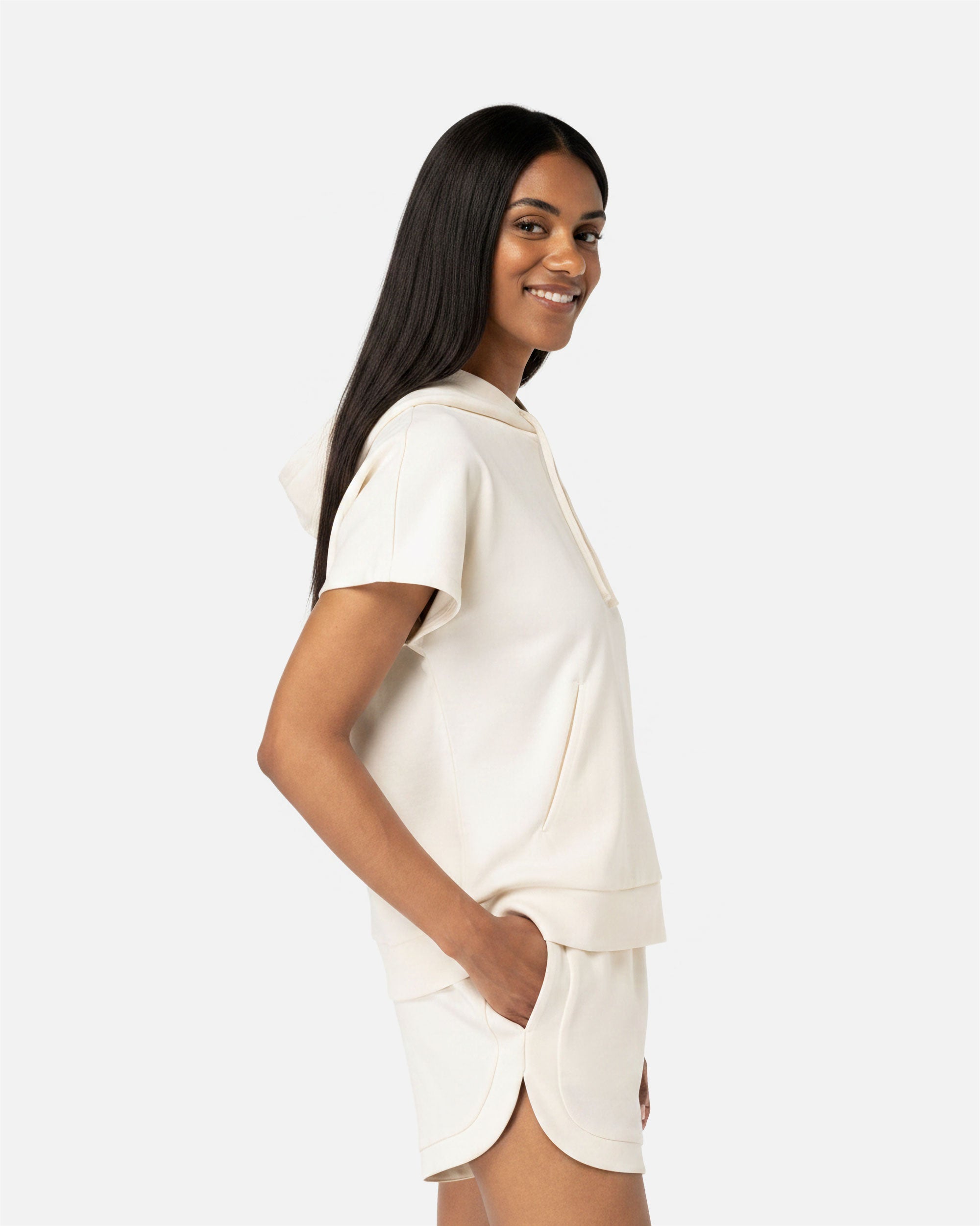 Damen French Terry Kapuzensweatshirt
