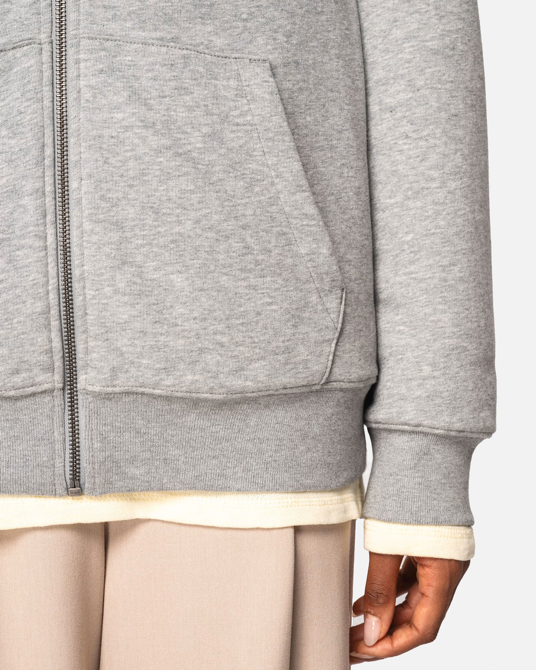 Schweres Unisex Zip Sweatshirt mit Sherpafutter von VIVID