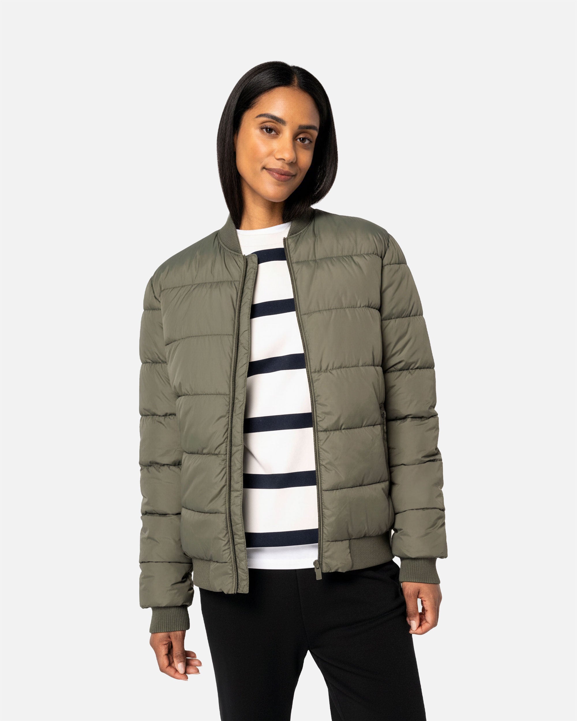 Unisex Steppjacke Khaki von VIVID