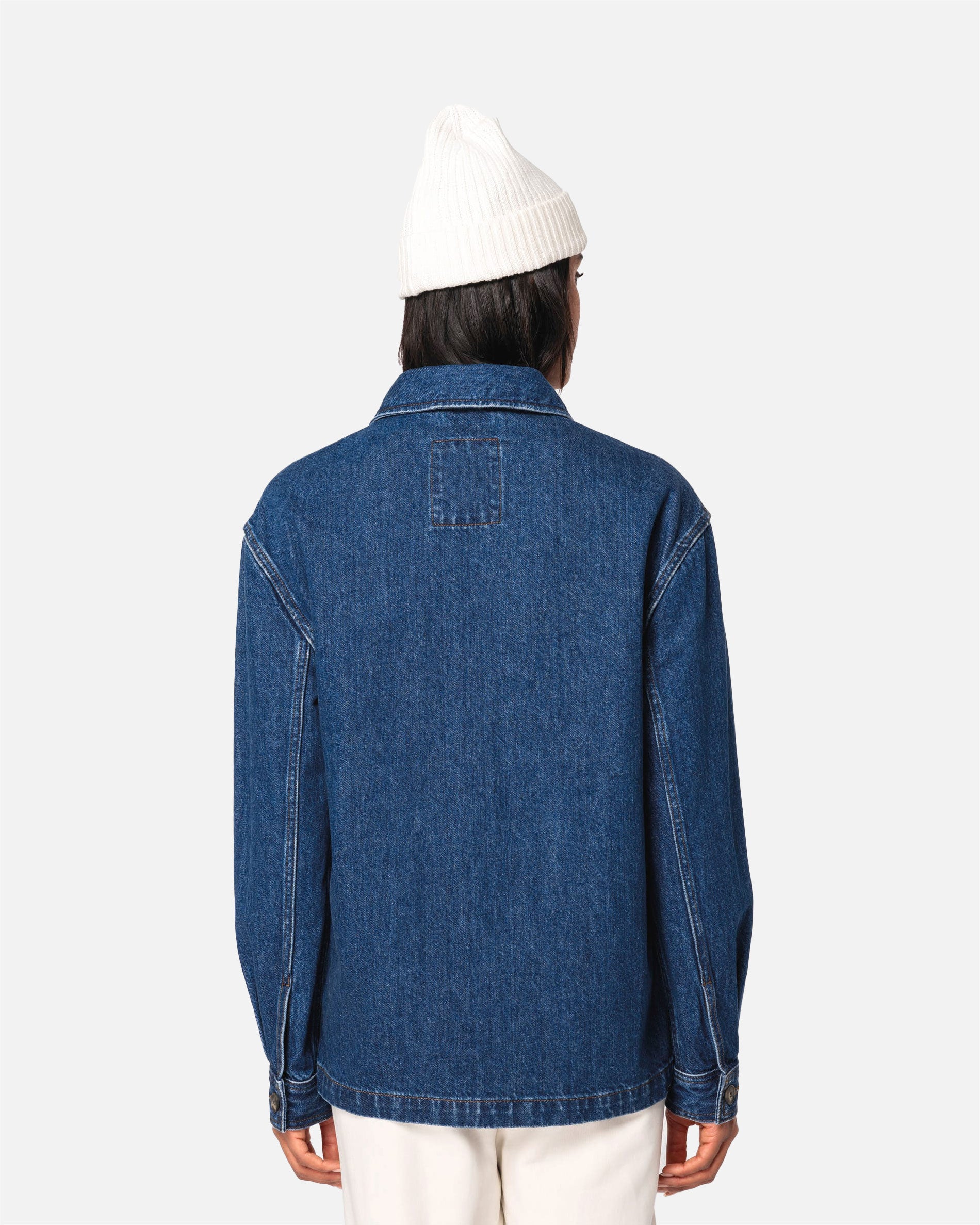 Unisex Jeansjacke mit überschnittenen Schultern von VIVID
