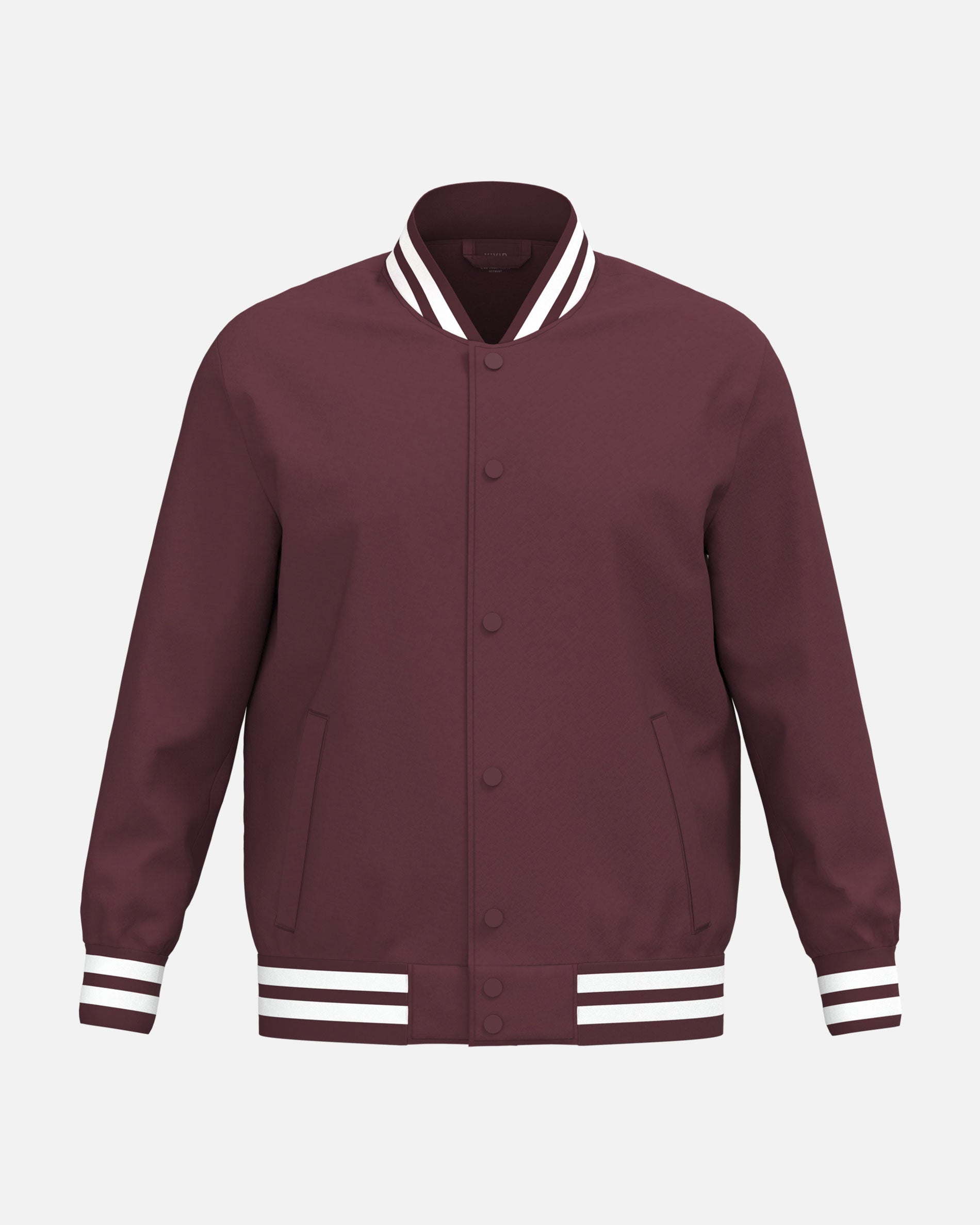 Unisex Teddy Jacke Burgundy von VIVID