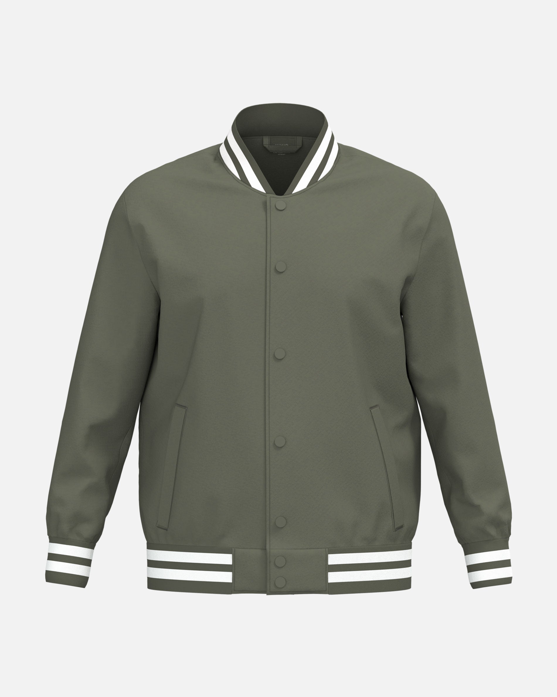 Unisex Teddy Jacke Khaki von VIVID