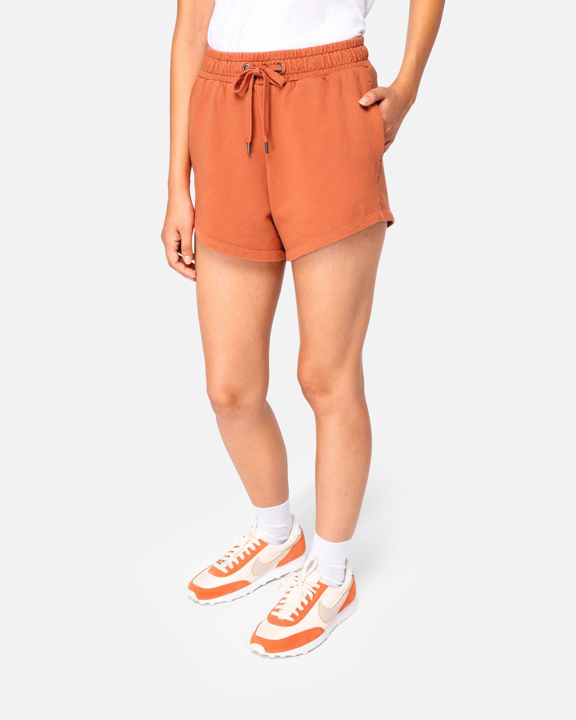 French Terry Damen Shorts Pomelo von VIVID