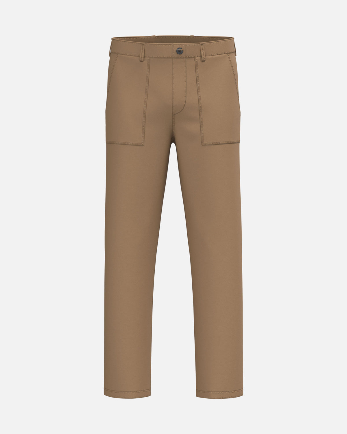 Herren Utility Hose Washed Dark Camel von VIVID