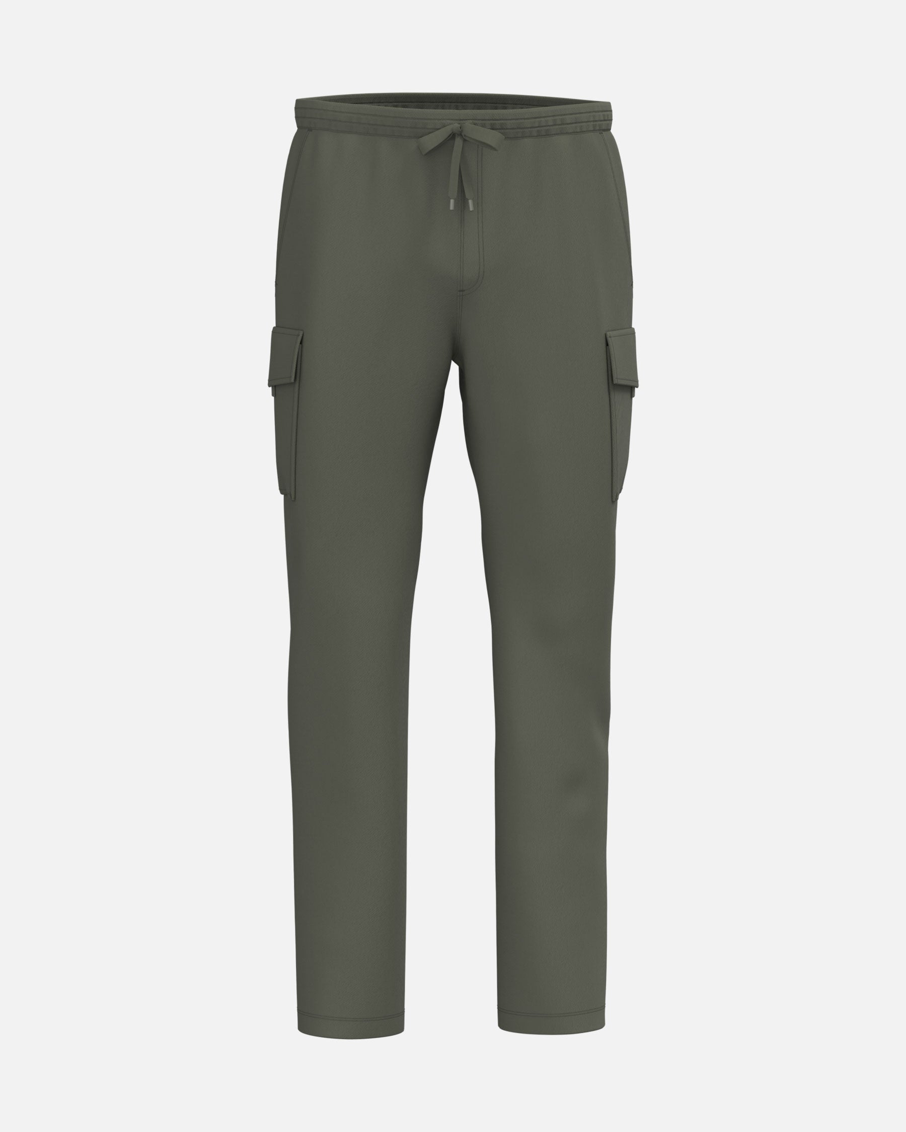 Herren French Terry Cargo Hose Washed Khaki von VIVID