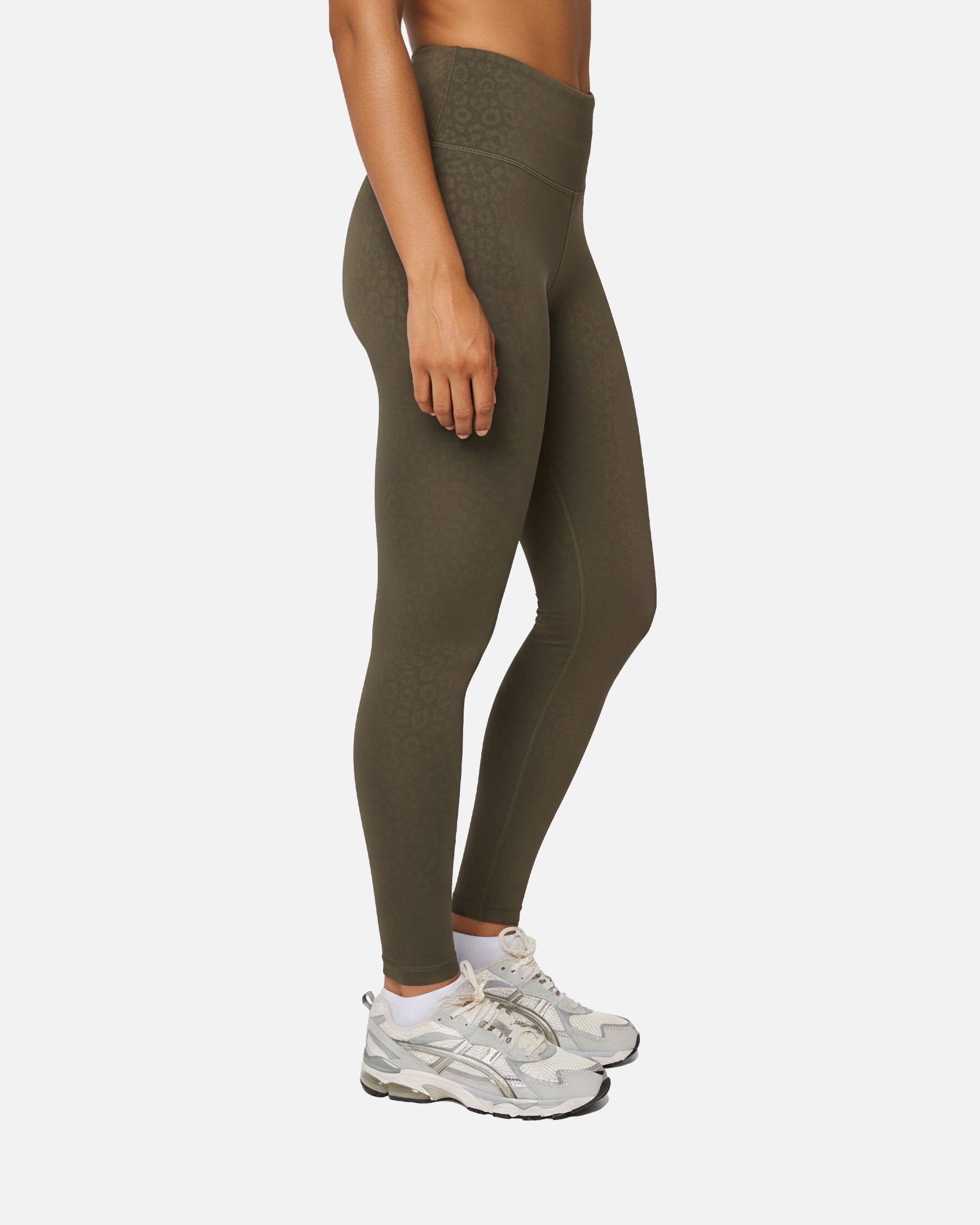 Damen Leggings mit Leoparden Muster Olive Leopard von VIVID