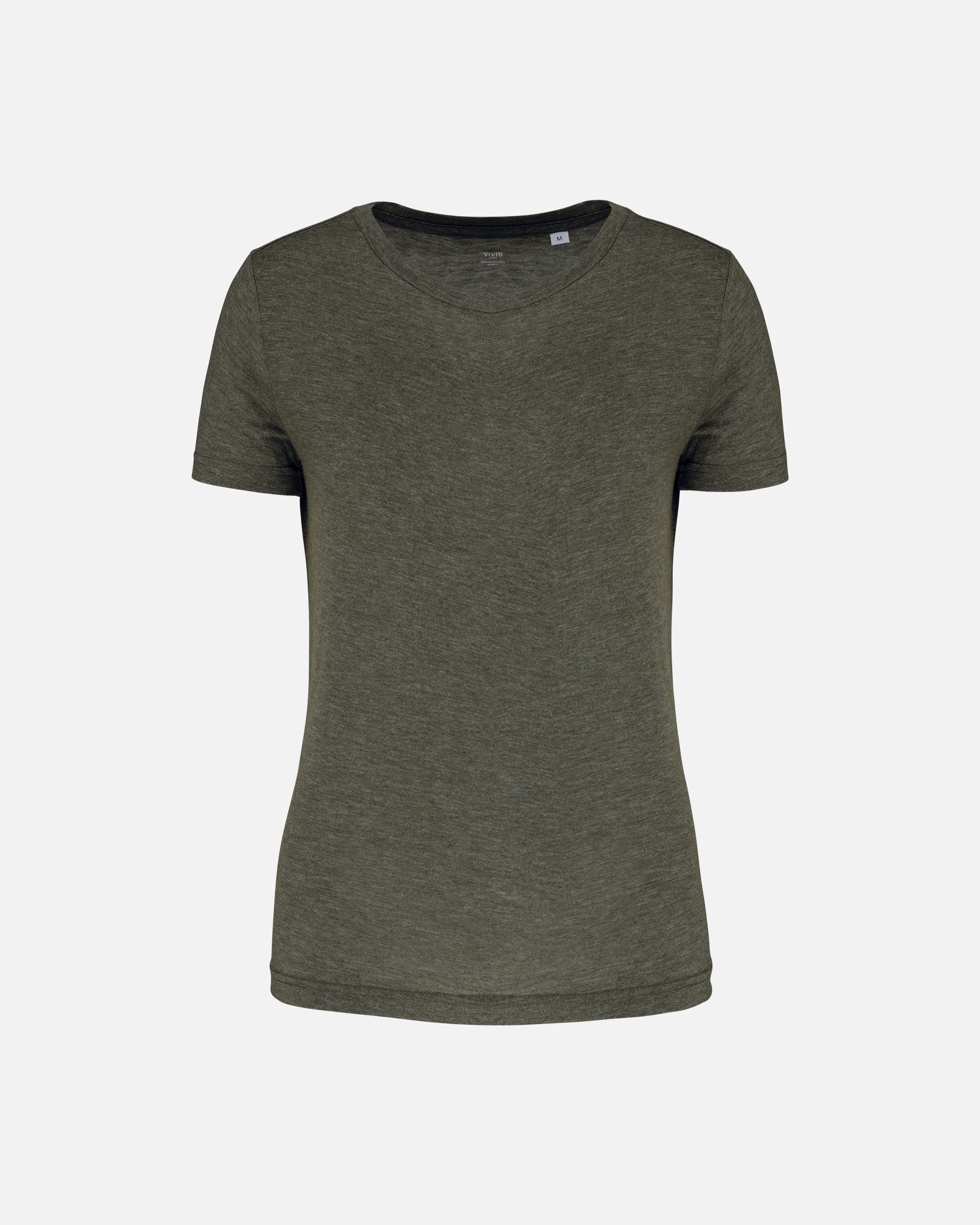 Damen Triblend Sport T-Shirt Khaki Heather von VIVID