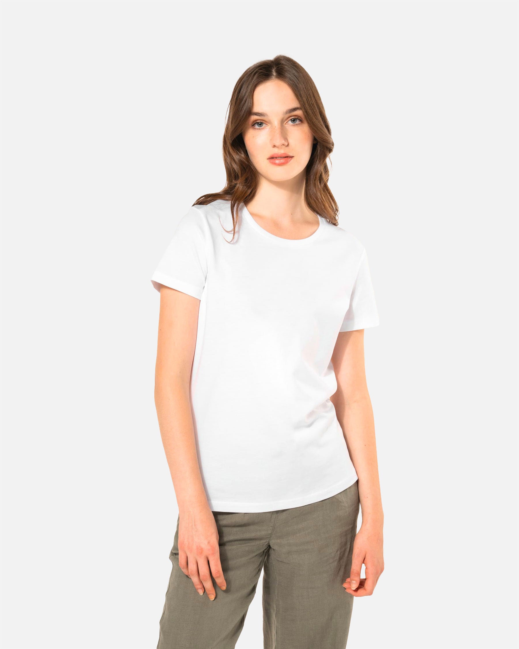 Damen Supima T-Shirt White von VIVID