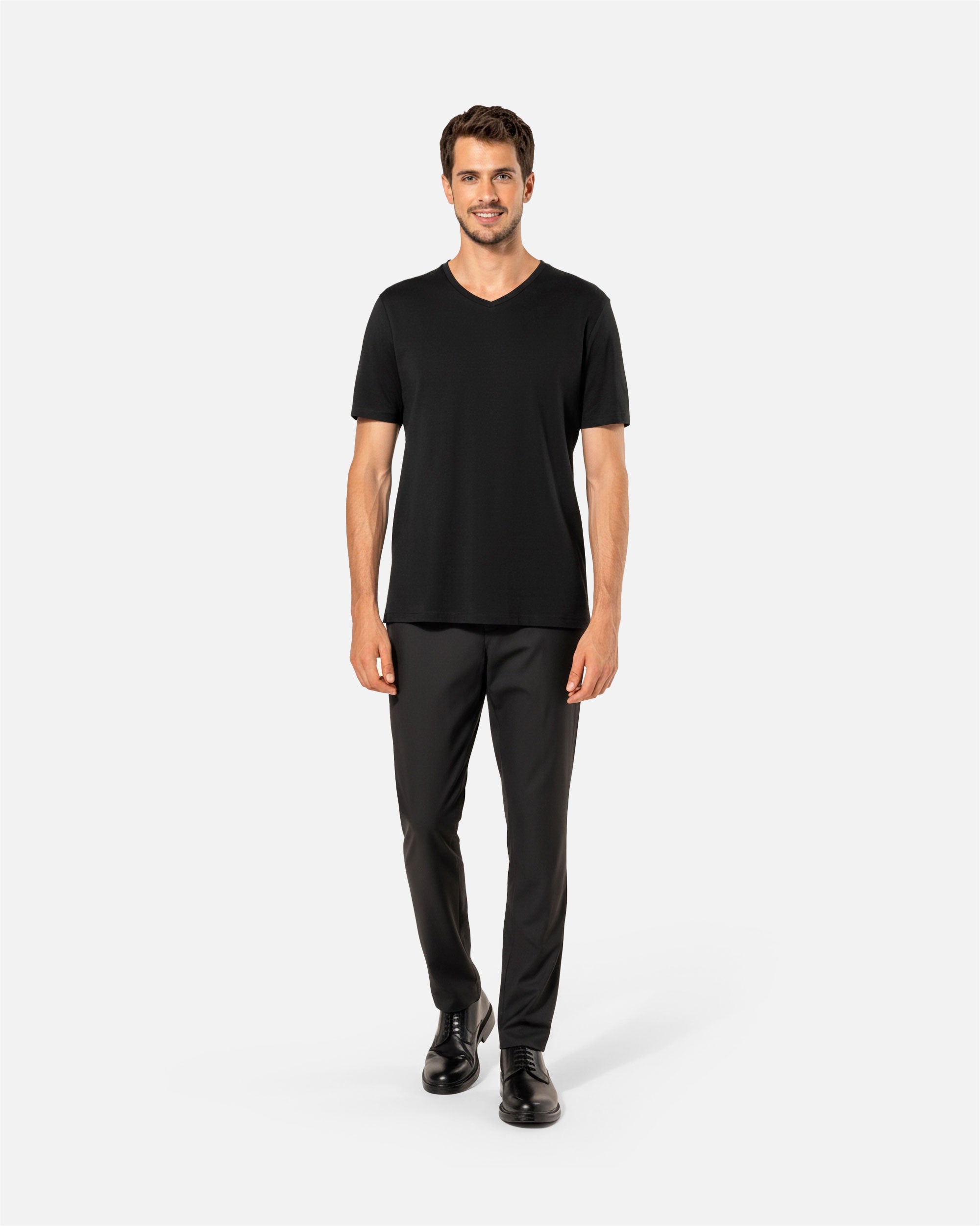 Herren Supima T-Shirt mit V-Ausschnitt von VIVID