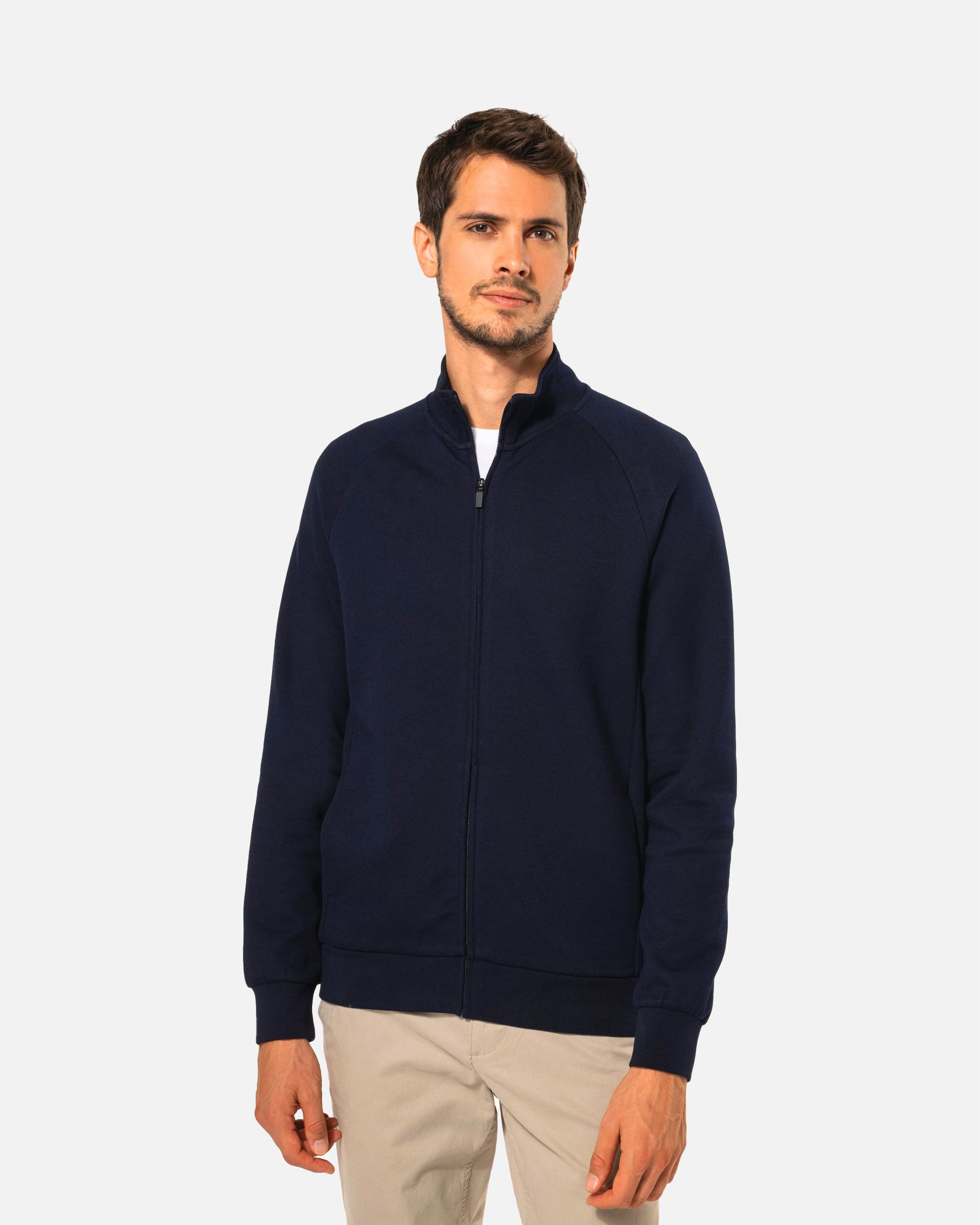 Herren Sweatshirt Jacke Navy Blue von VIVID