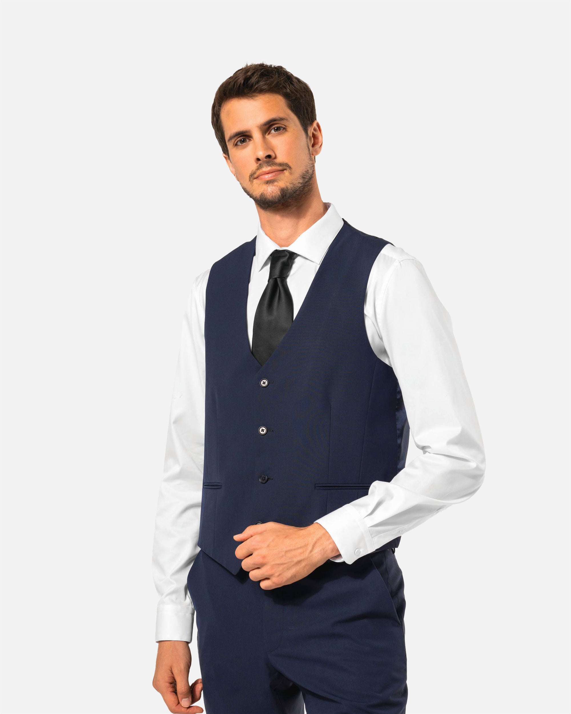 Herren Anzug Weste Navy Blue von VIVID