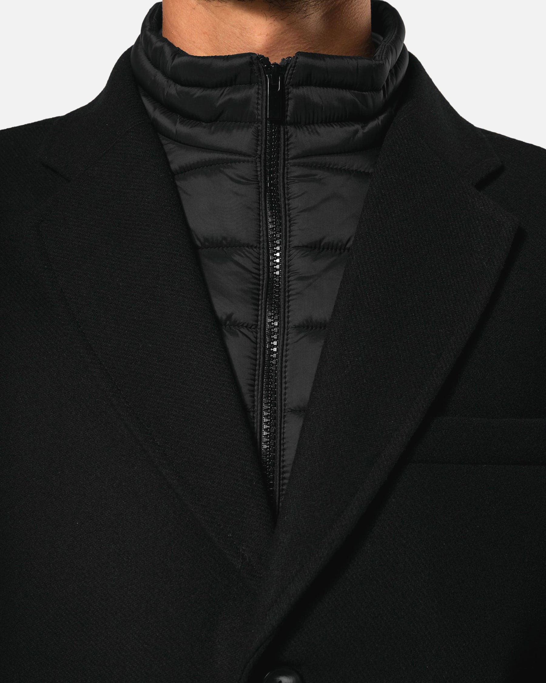 Eleganter Herren Mantel mit abnehmbarem Windshield