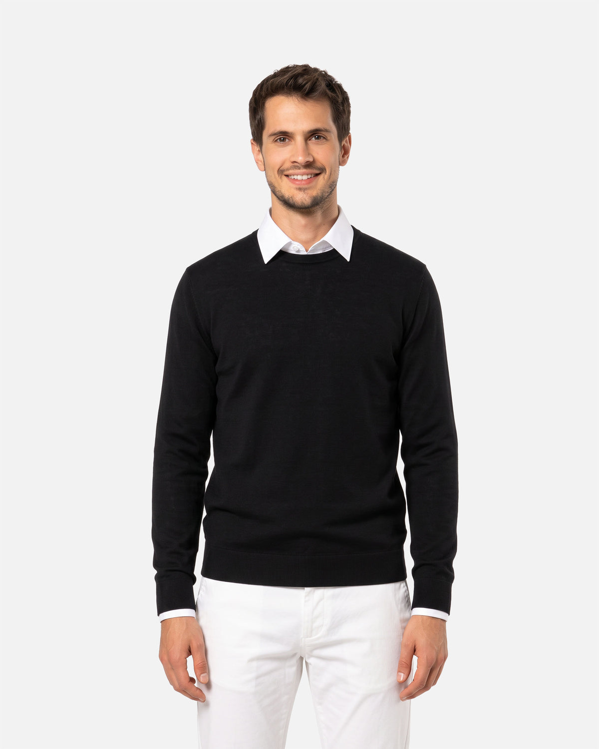 Herren Supima Pullover Black von VIVID