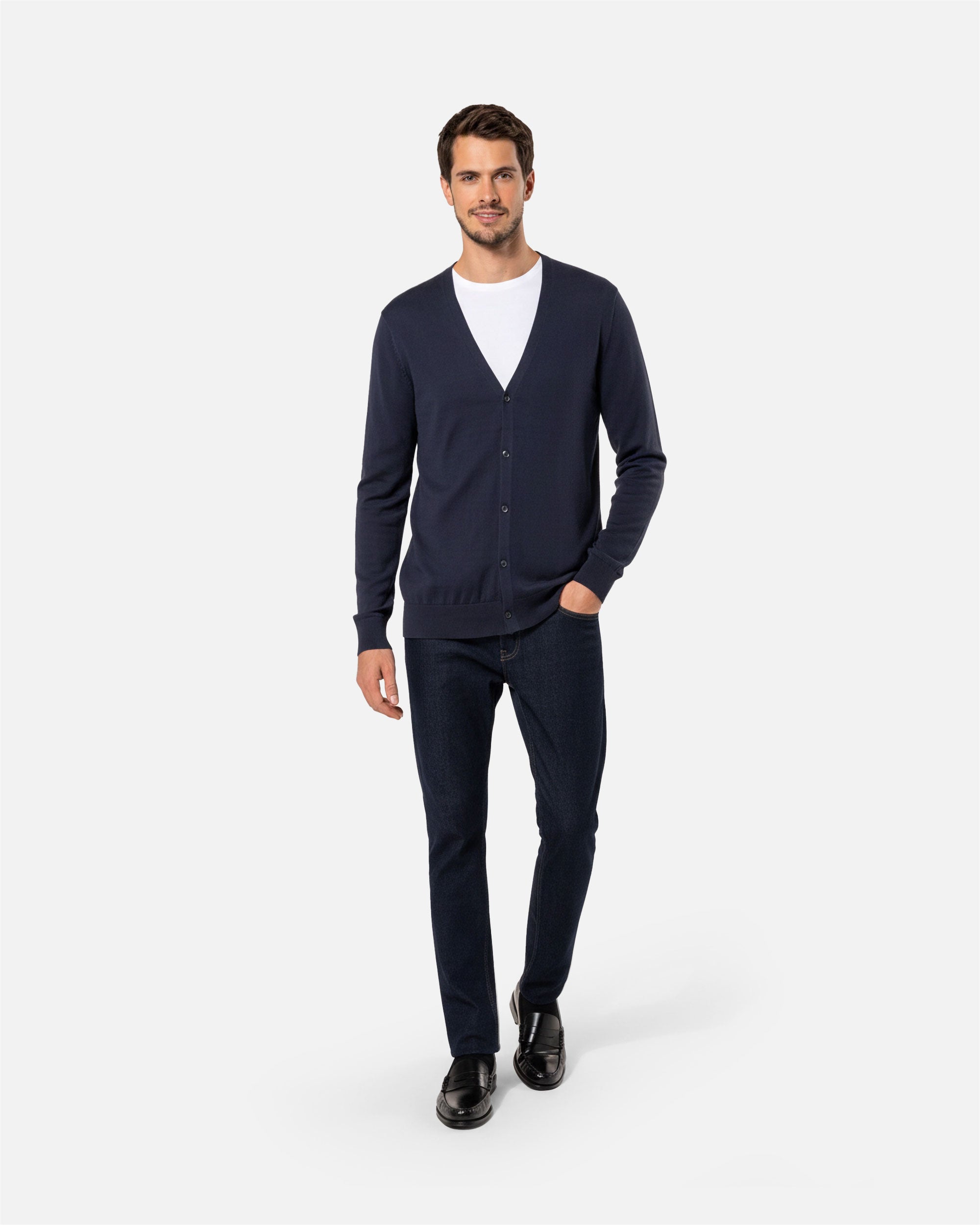 Herren Supima Strickjacke von VIVID