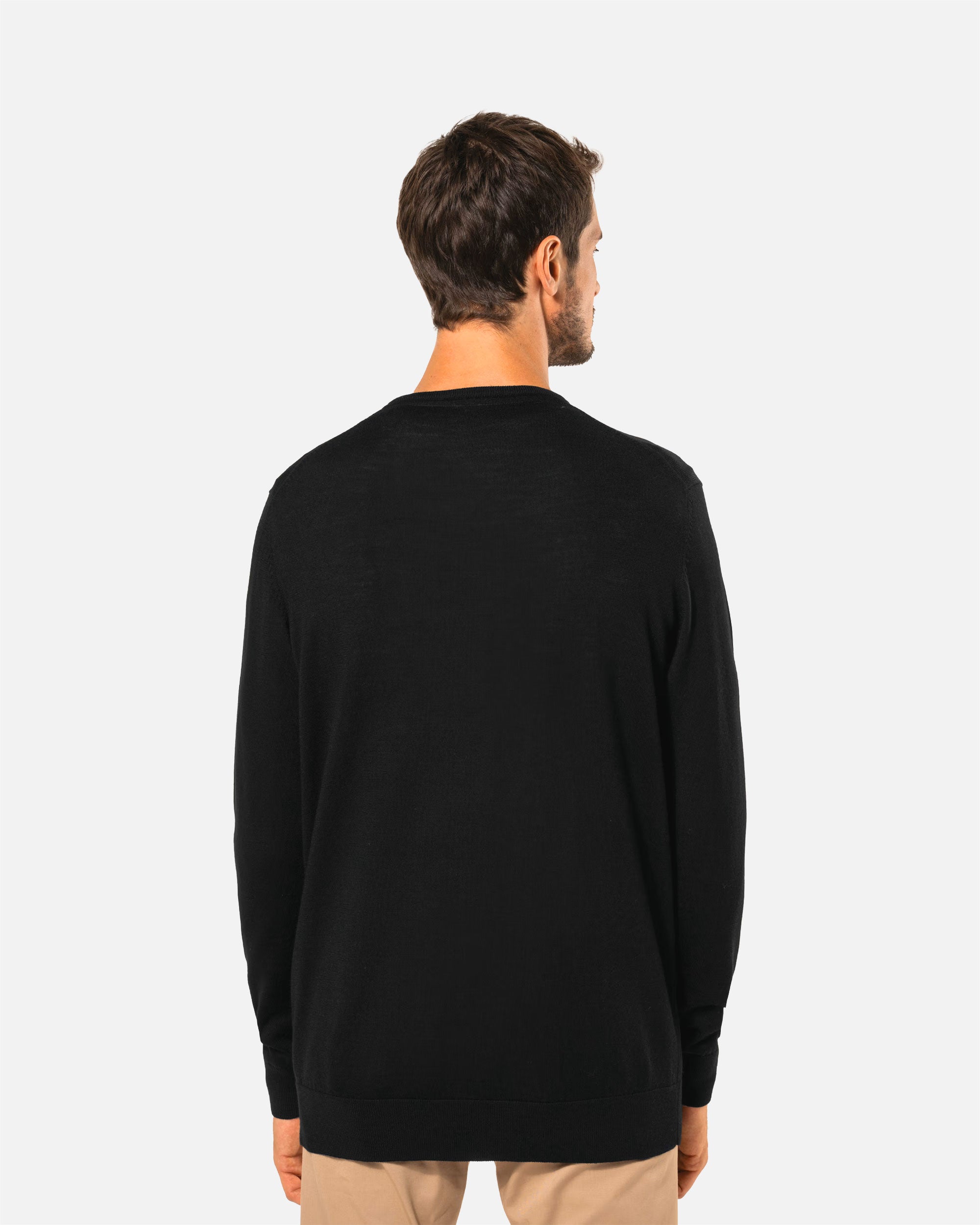 Herren Merino Pullover mit V-Ausschnitt