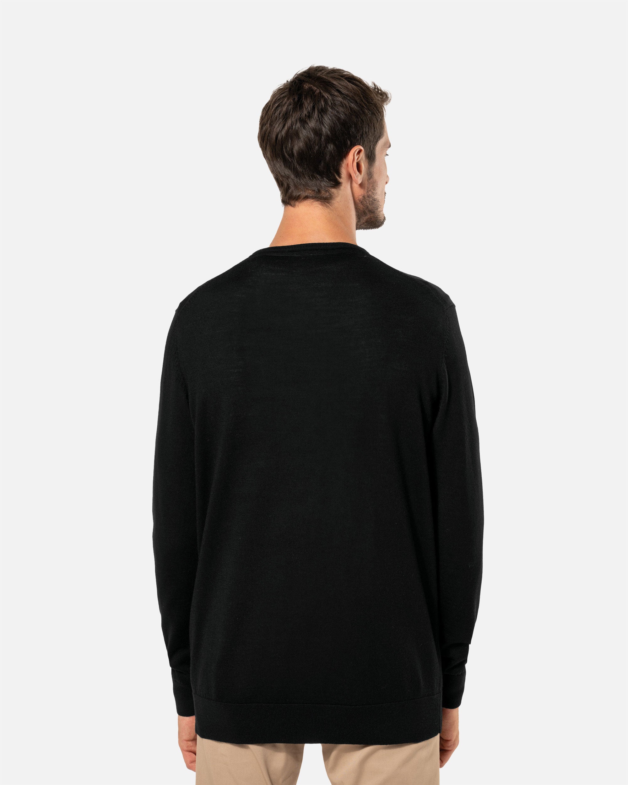 Herren Merino Pullover mit V-Ausschnitt von VIVID