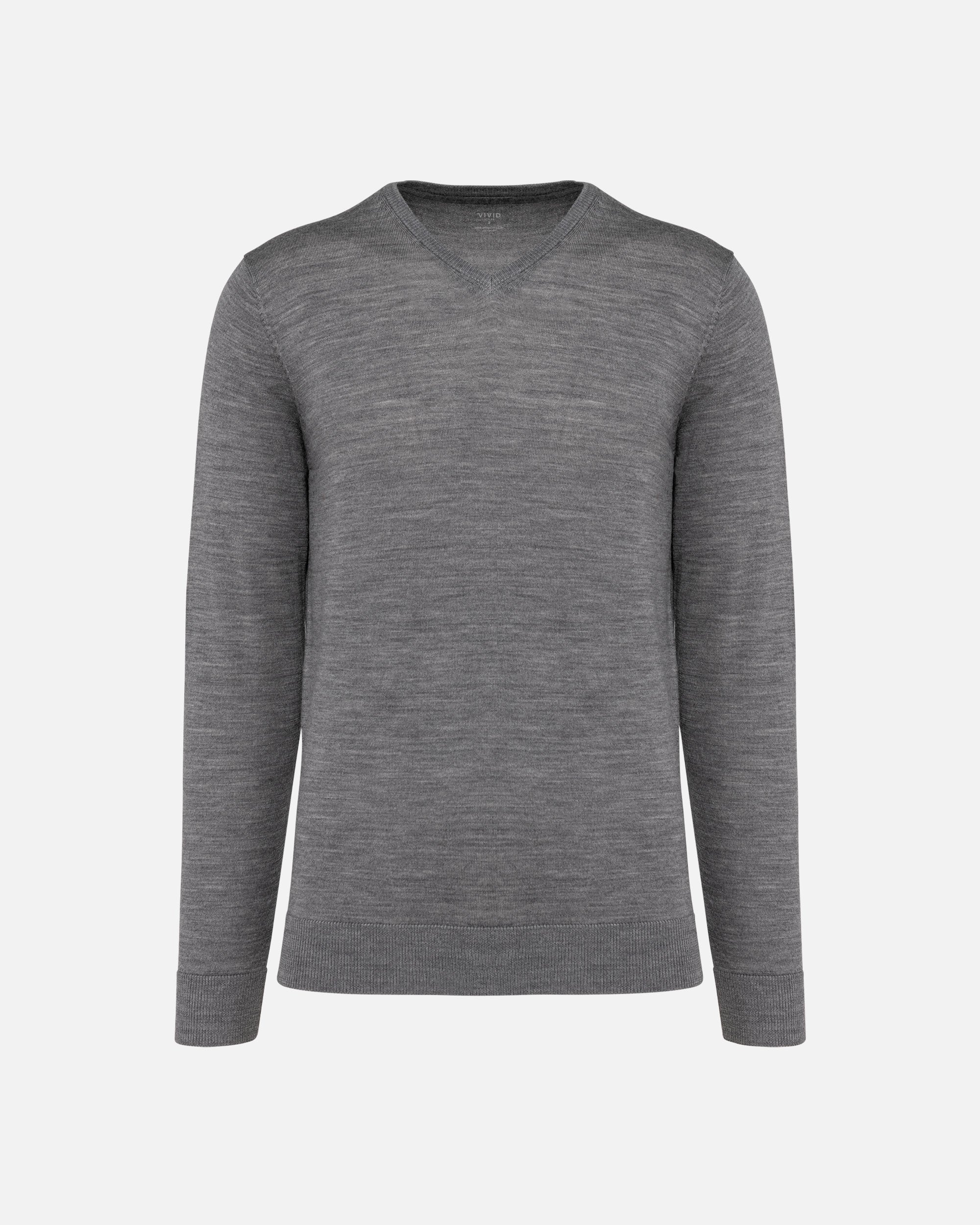 Herren Merino Pullover mit V-Ausschnitt