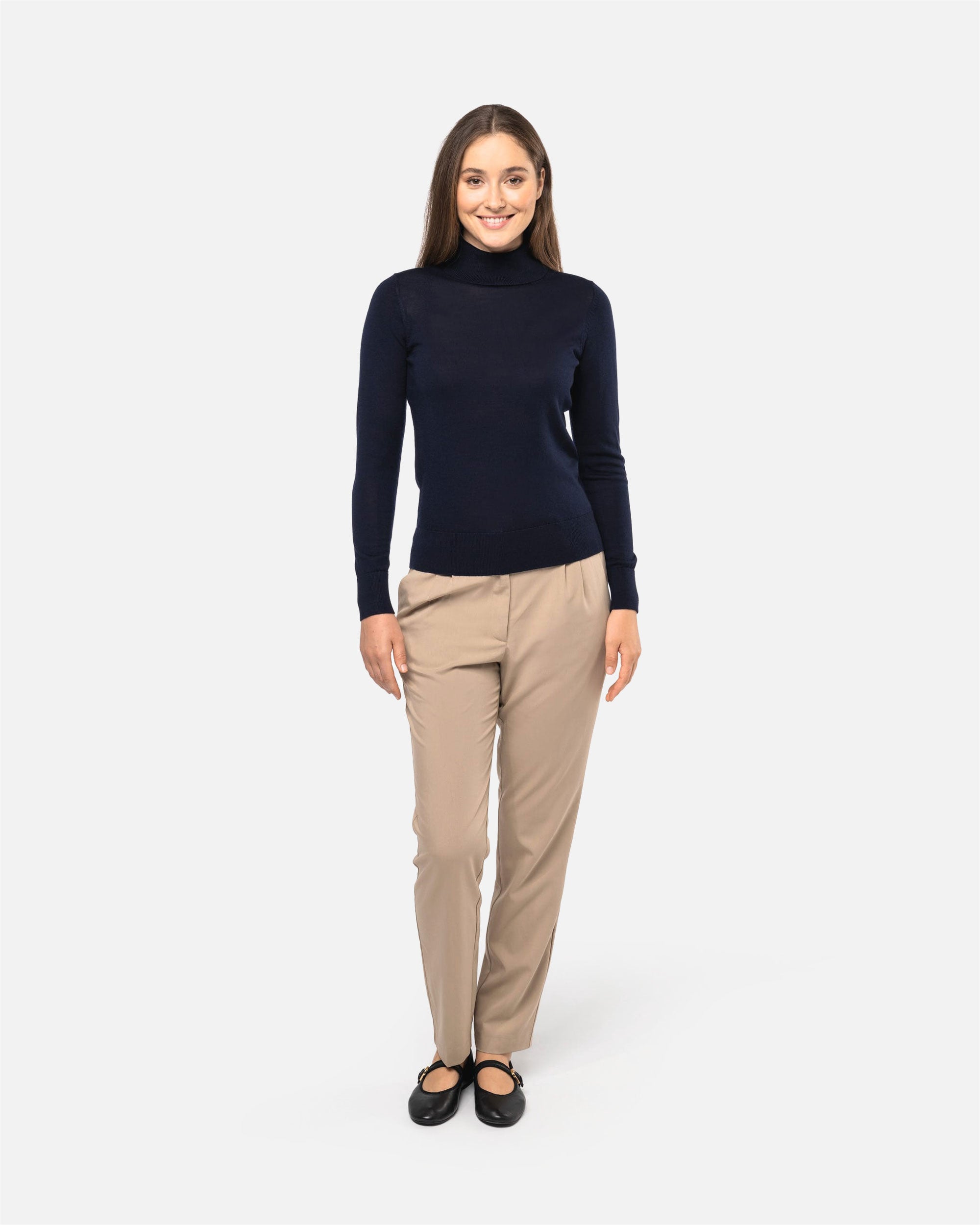 Damen Merino Rollkragen Pullover von VIVID