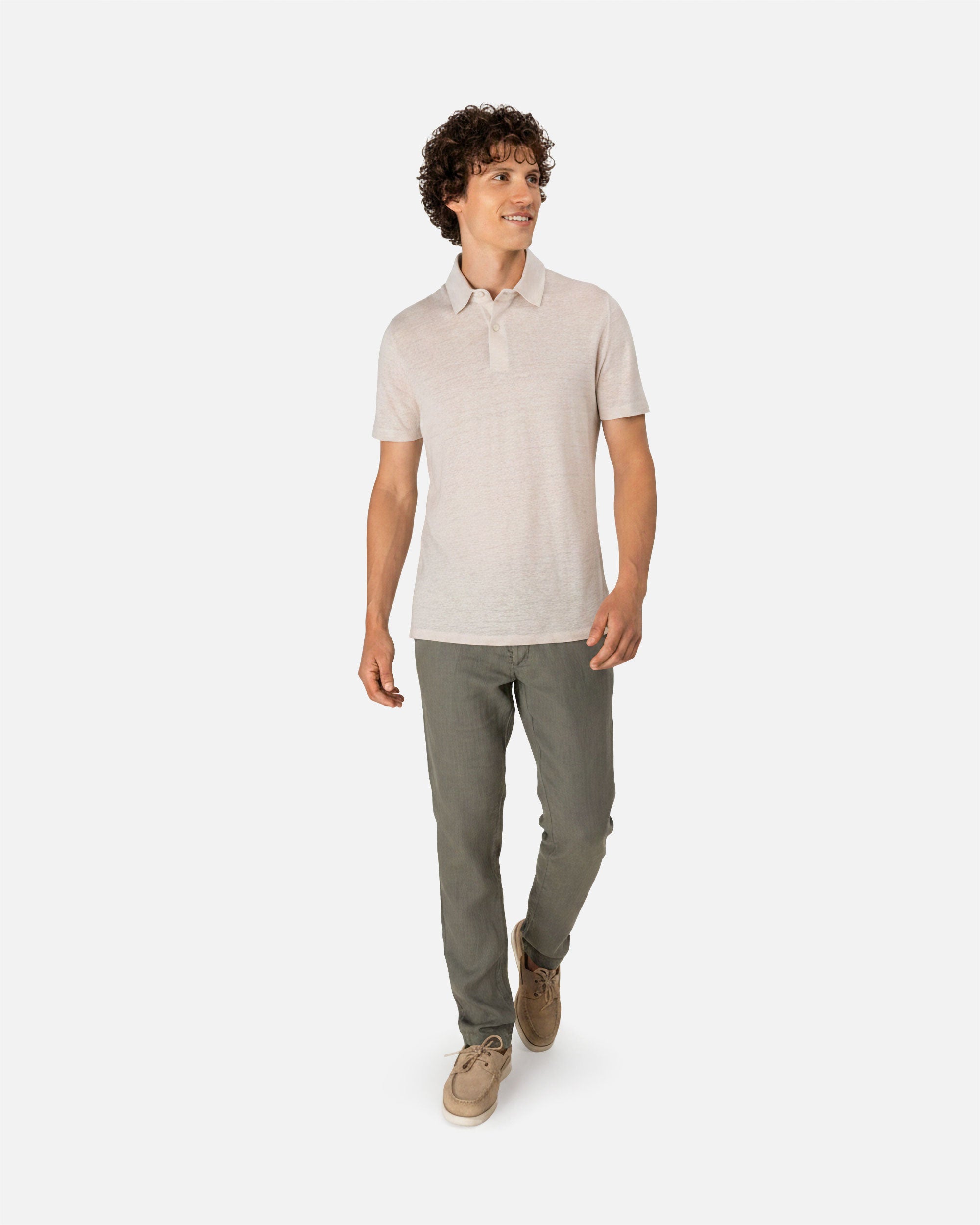 Herren Polo Leinenshirt von VIVID