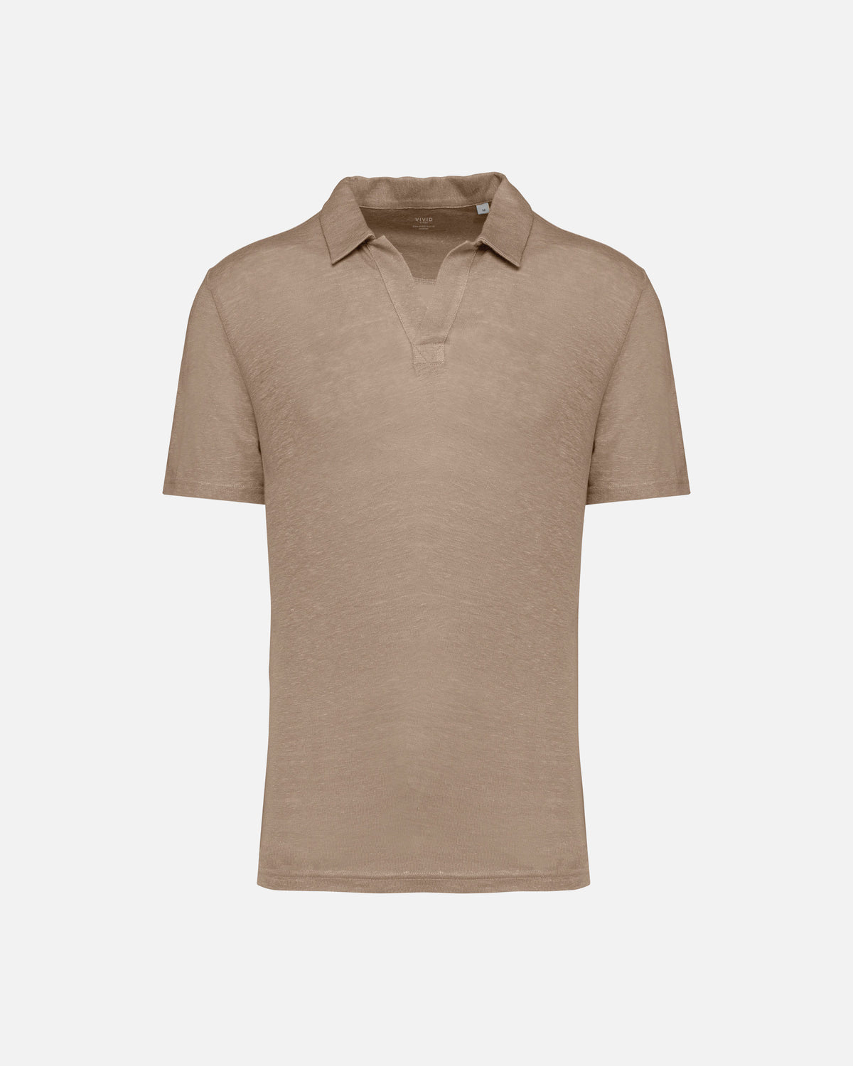 Herren Polo Leinenhemd Desert Sand von VIVID
