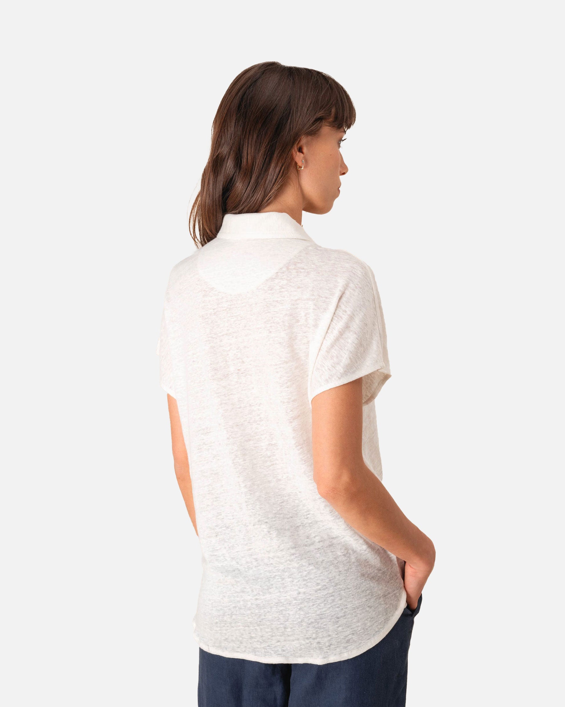 Damen Polo Leinenshirt von VIVID